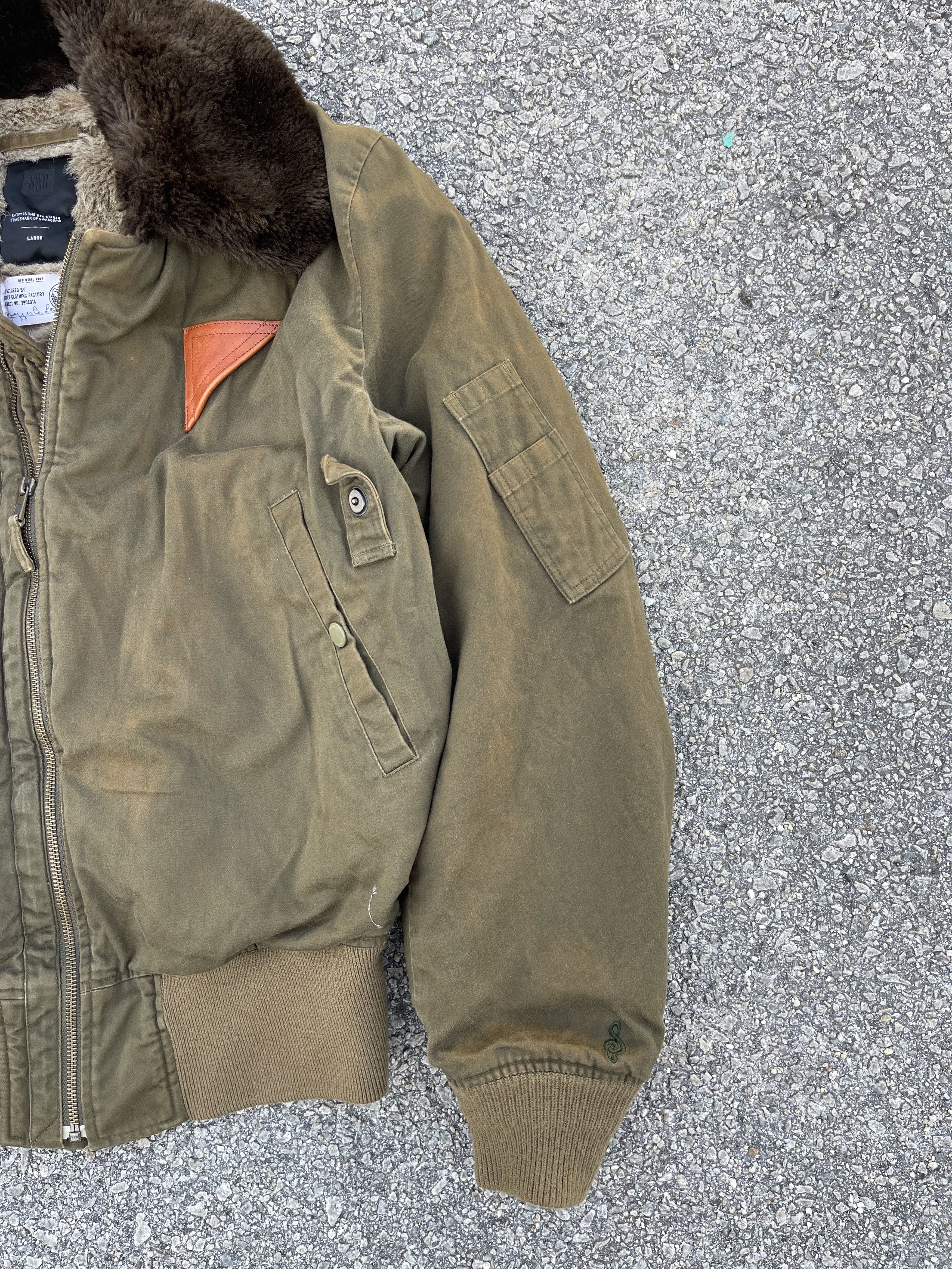 Japanese Brand × Swagger Bomber Sherpa Shearling Jacket Size US L / EU 52-54 / 3 - 4 Thumbnail