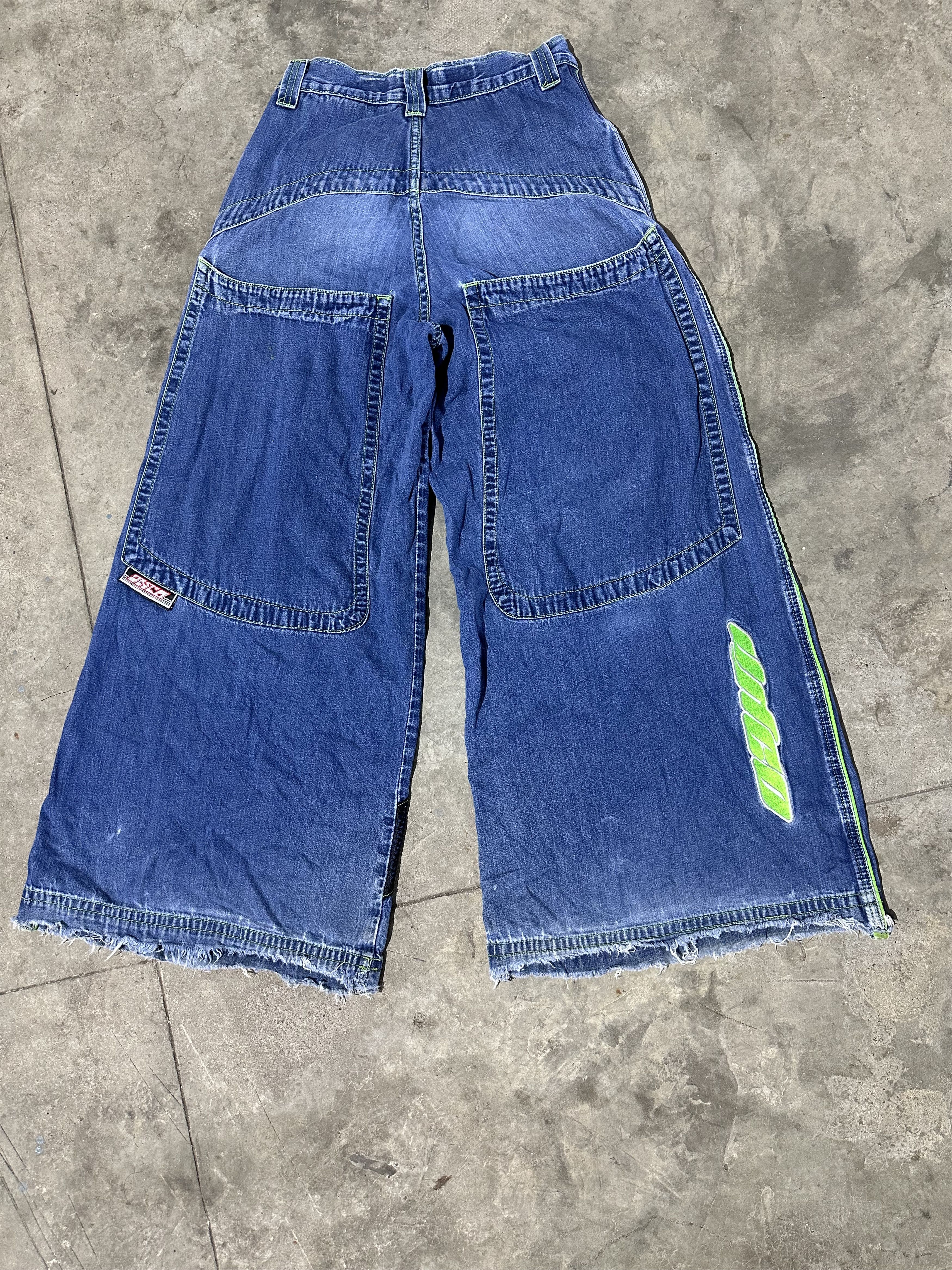 JNCO Rare 2000s Vintage JNCO Solid State Reflective Appearance Size US 29 - 6 Thumbnail