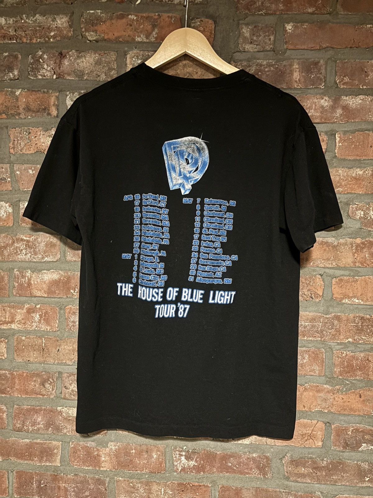 Band Tees DEEP PURPLE THE HOUSE OF BLUE LIGHT TOUR 1987 BAND TEE Size US L / EU 52-54 / 3 - 2 Thumbnail