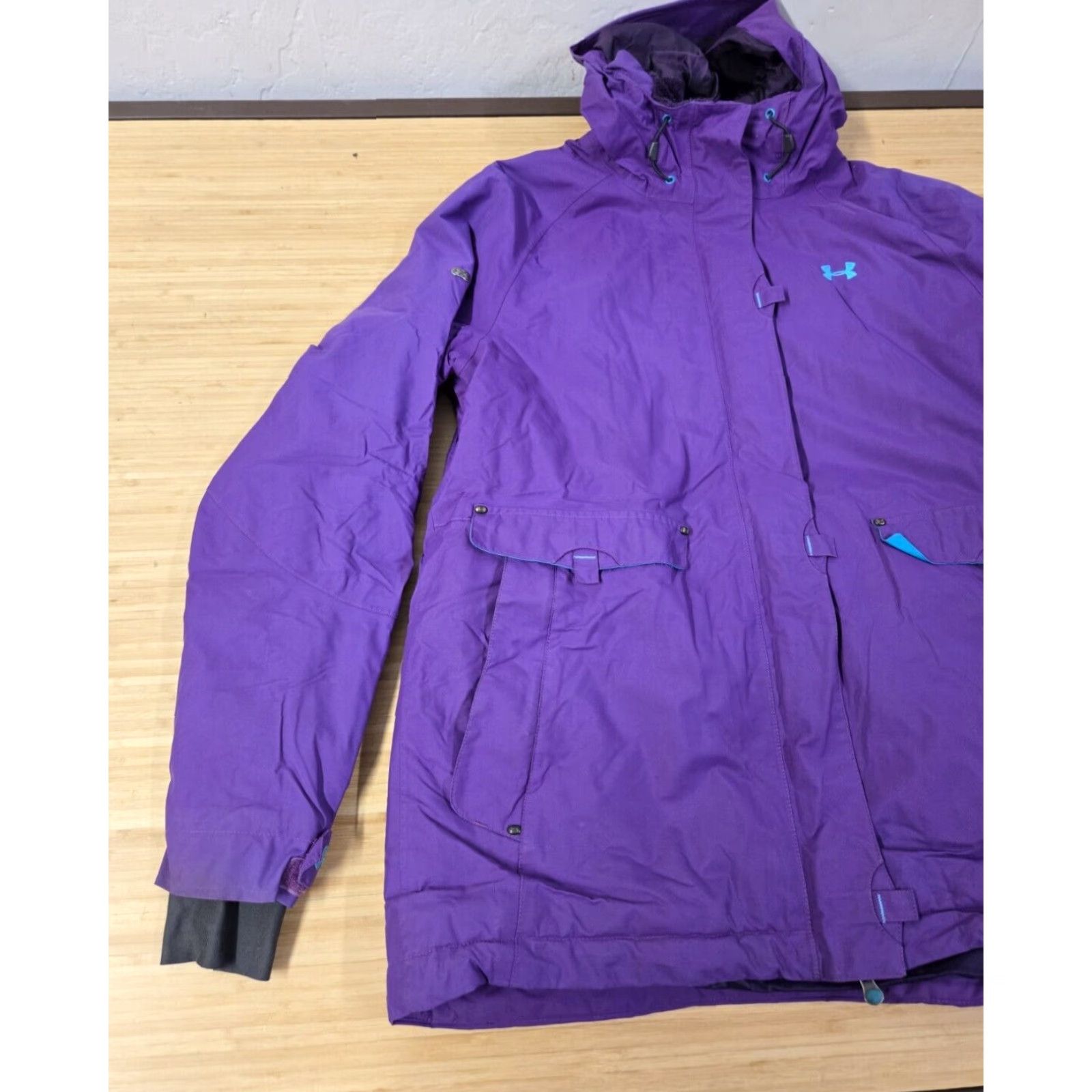 Under Armour Under Armour Jacket Ski Women's M Purple Insulated Mid-Length Coat Snow Winter Nylon Polyester Lining Zip Size M / US 6-8 / IT 42-44 - 3 Thumbnail