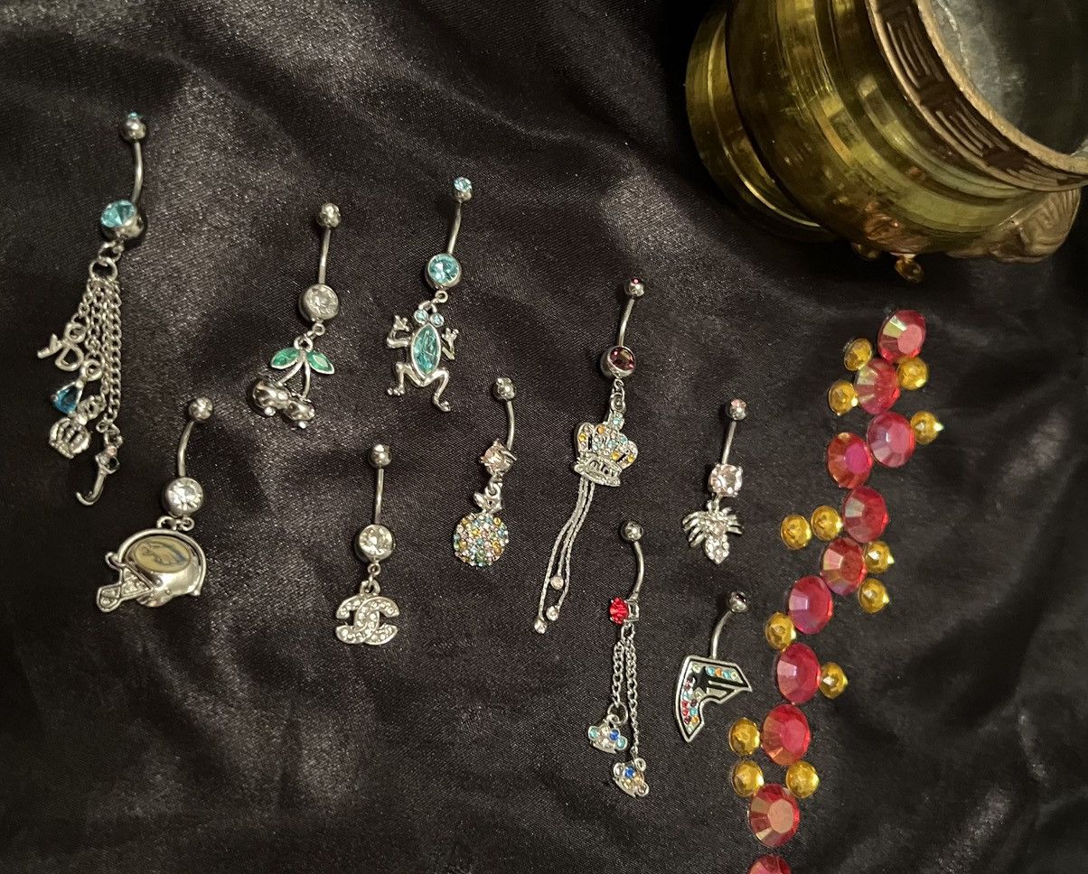Other 10 Piece Belly Button Rings Size ONE SIZE - 3 Thumbnail