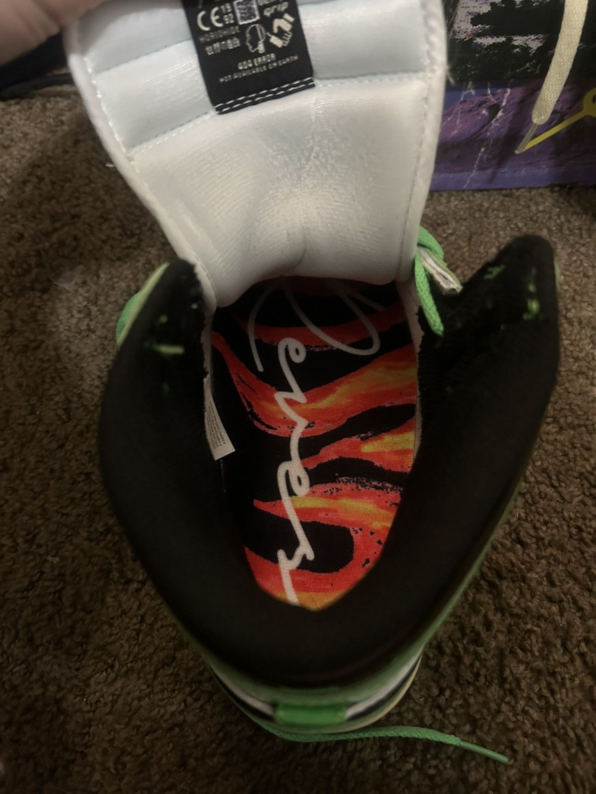 Reves Paris Reves Sport / KIY ‘85 HI Patent Neon Green / Black Size US 12 / EU 45 - 6 Thumbnail