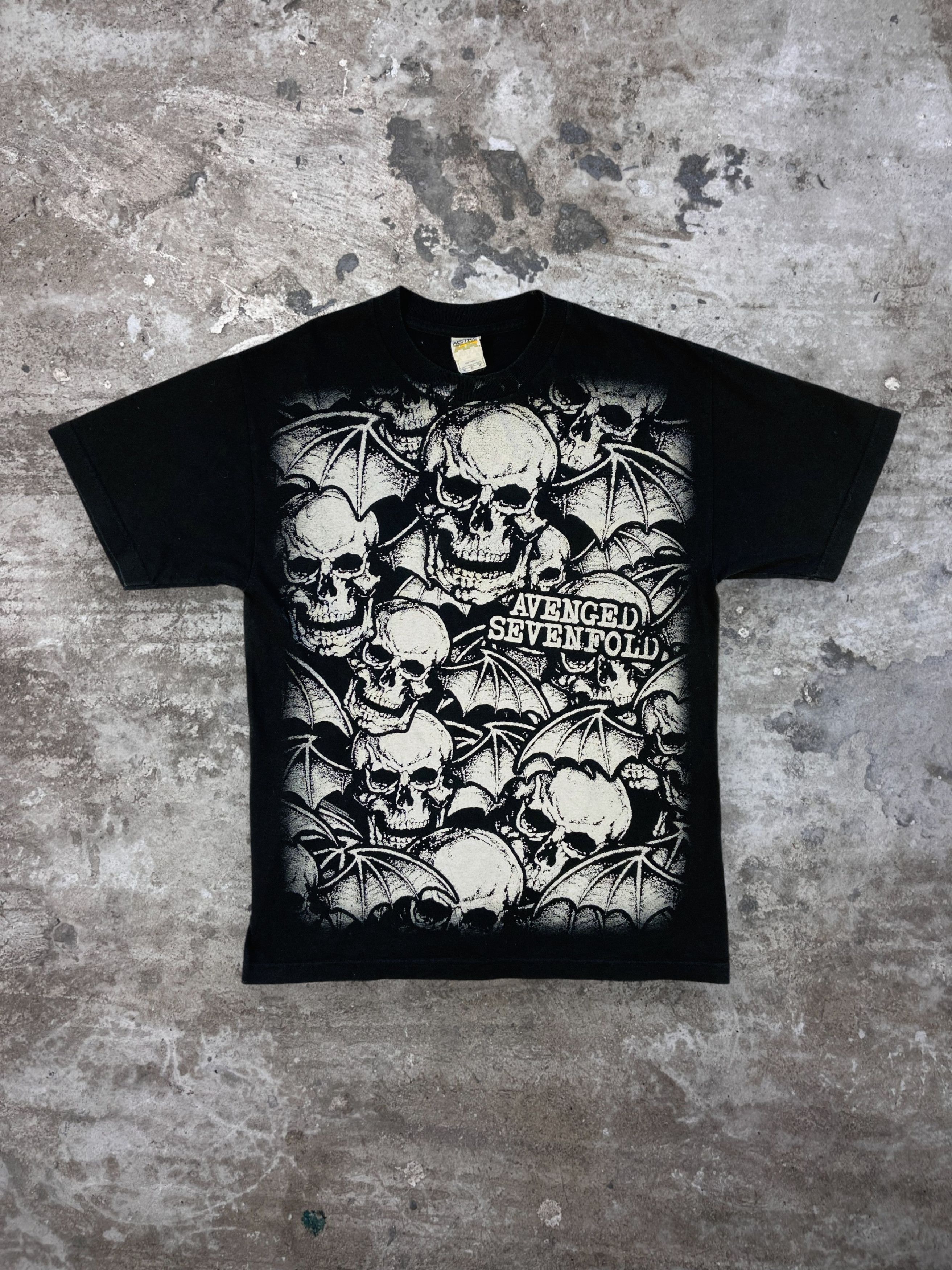 Band Tees 1990s AVENGED SEVENFOLD OVERPRINTED RARE TEE - № 402 Size US M / EU 48-50 / 2 - 1 Thumbnail