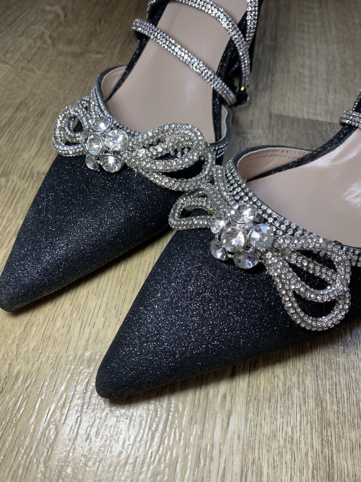 Other Crystal high heels, size 41, 11 cm heel Size US 10 / IT 40 - 6 Thumbnail