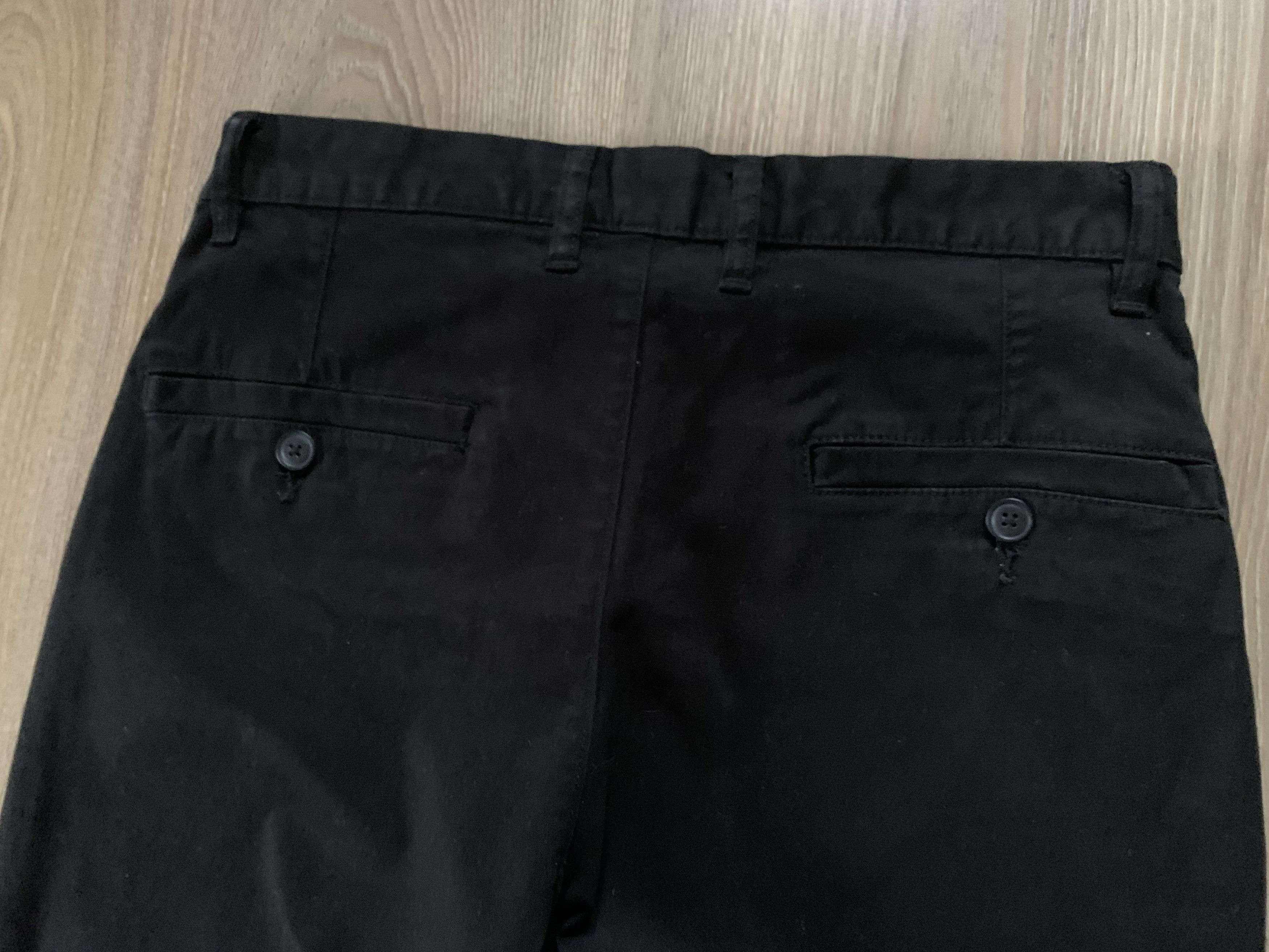 H&M H&M Regular Fit Black Pants Size US 29 - 6 Thumbnail
