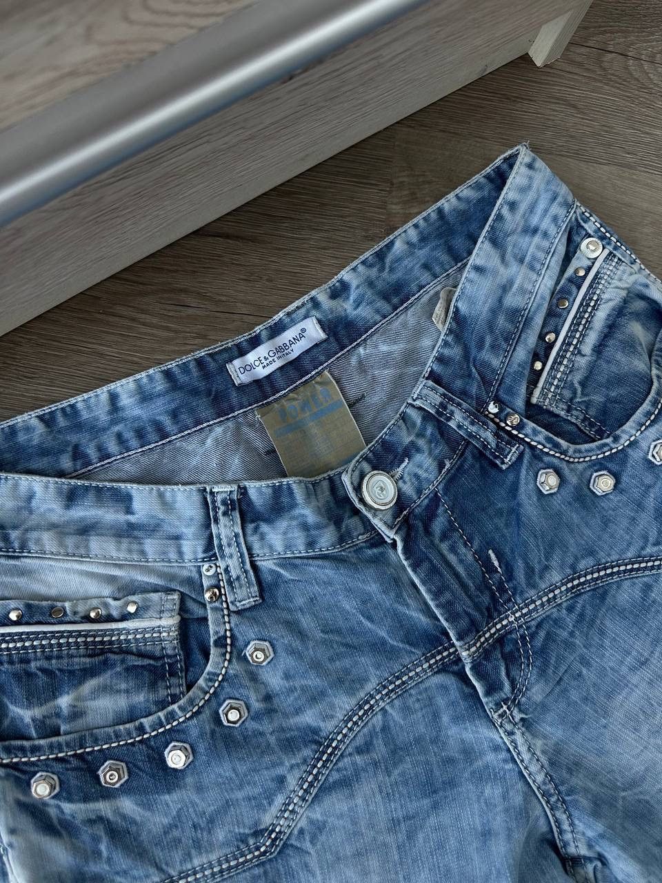 Dolce & Gabbana × Vintage Vintage Dolce Gabbana Blue Denim Avantgarde Pants Size US 32 / EU 48 - 6 Thumbnail