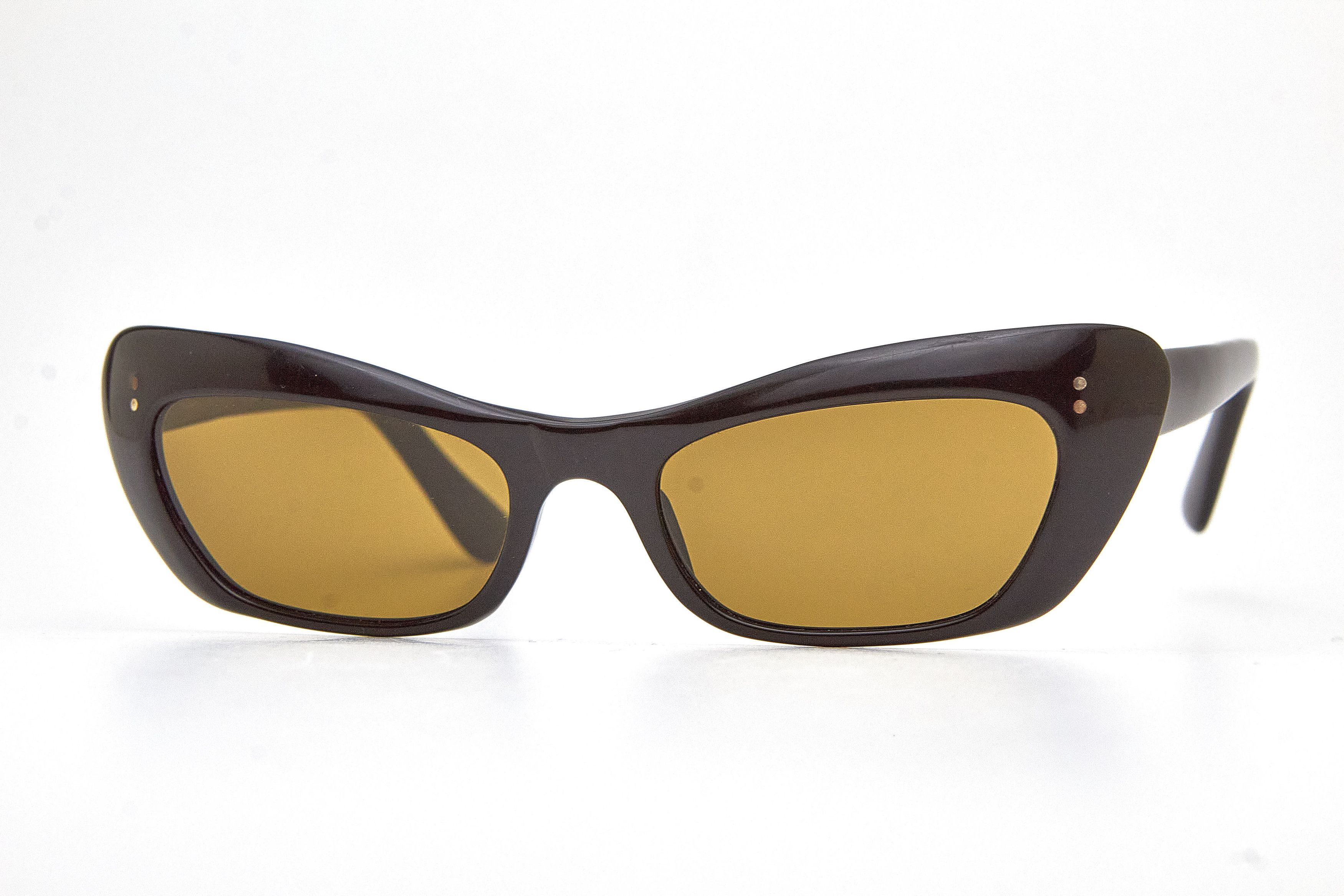 Vintage black chunky sunglasses OP vintage specs retro 60s Size ONE SIZE - 3 Thumbnail