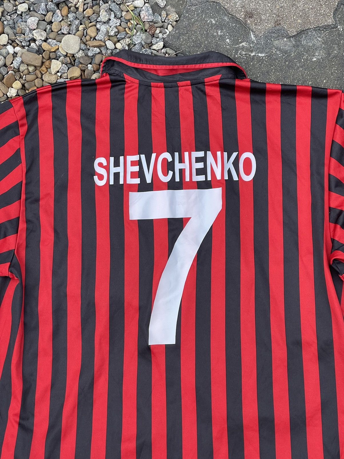 Adidas × Vintage 1999/2000 Adidas Milan #7 Shevchenko vintage soccer jersey Size US XL / EU 56 / 4 - 14 Thumbnail