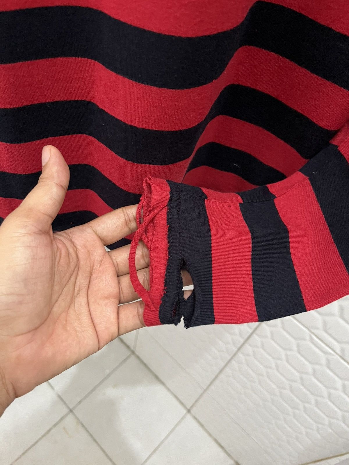 Comme des Garcons Comme des Garcons Distressed Grunge Longsleeve Size US S / EU 44-46 / 1 - 6 Thumbnail