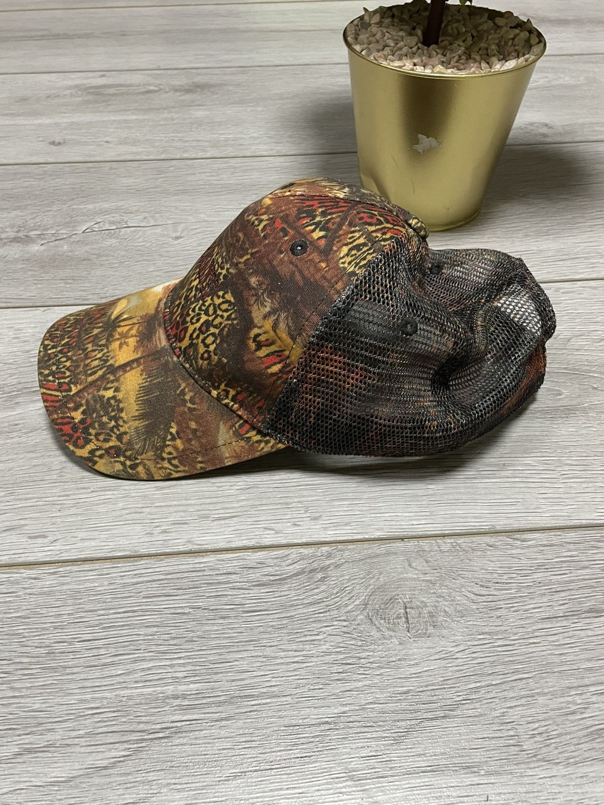 Allsaints Allsaints safari leopard trucker cap hat all over palms Size ONE SIZE - 4 Thumbnail