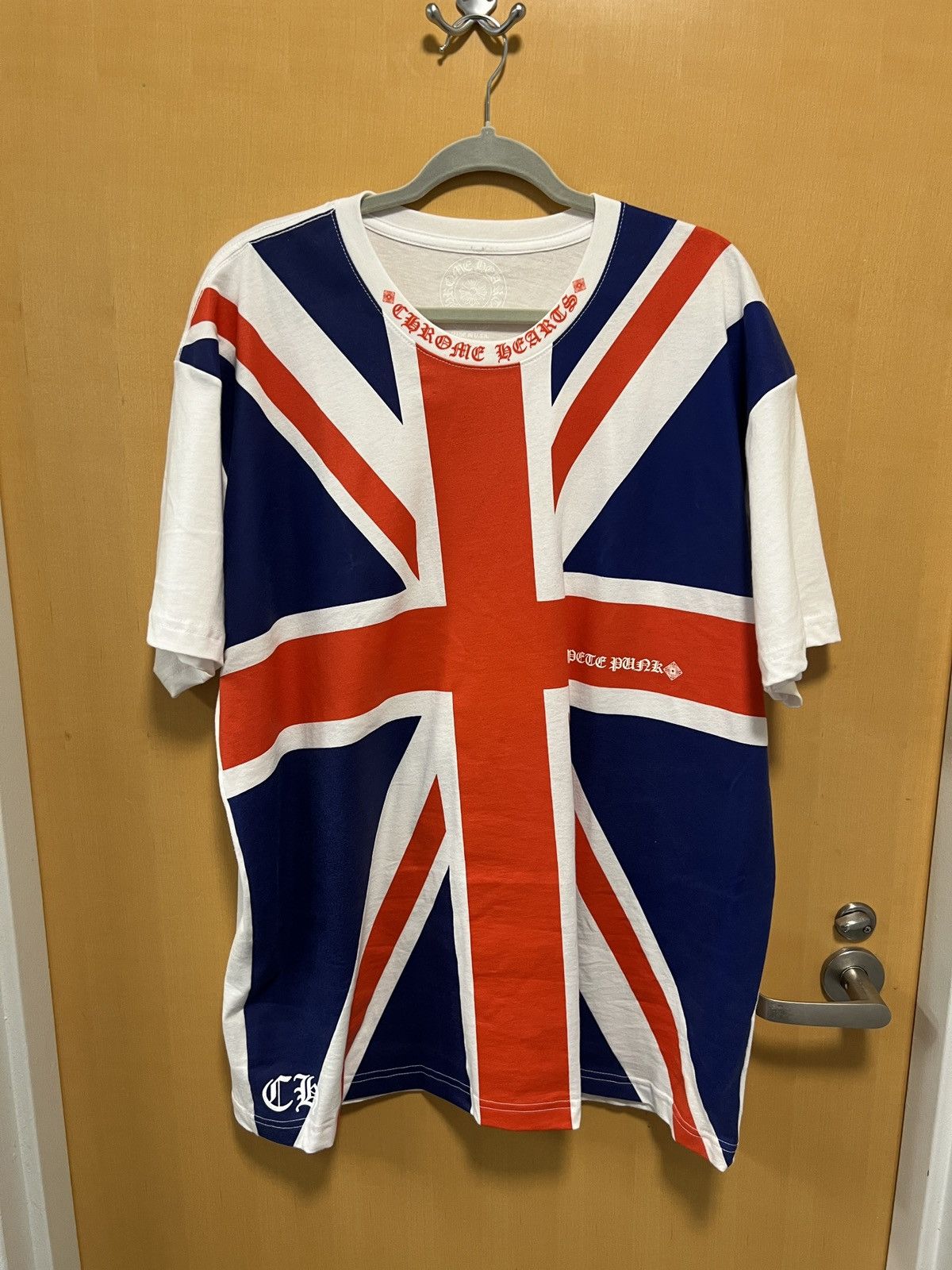 image of Chrome Hearts Union Jack Japan Exclusive Tee, Men's (Size 2XL)