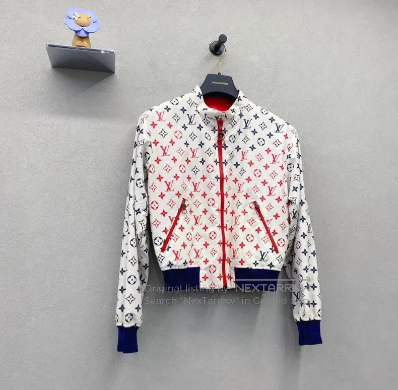 Louis Vuitton Louis Vuitton White full logo jacket Size XS / US 0-2 / IT 36-38 - 3 Thumbnail