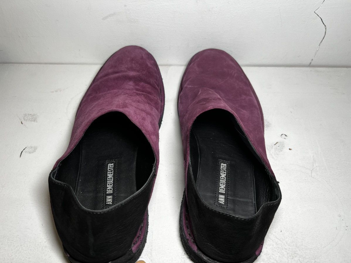 Purple and Black Suede Slip ONS