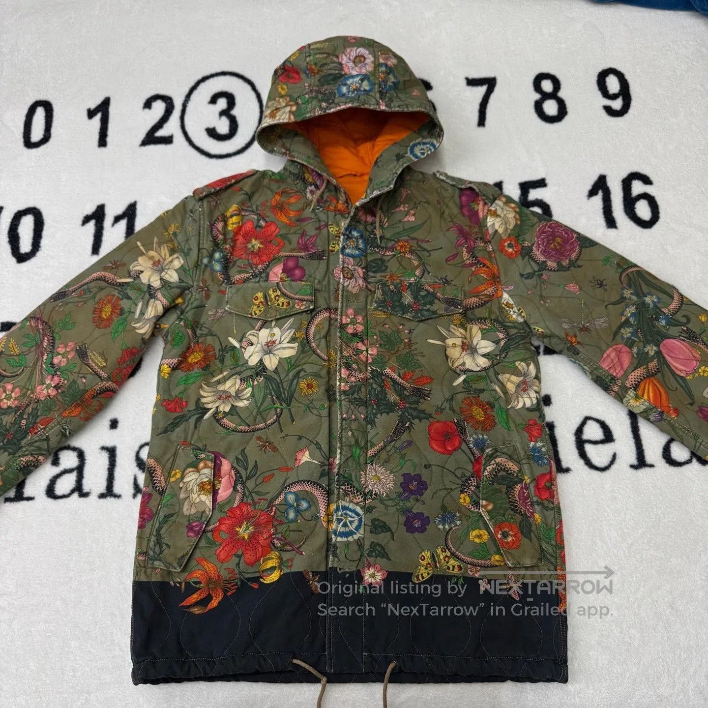 Gucci Gucci Military Green Floral Coat. Size US M / EU 48-50 / 2 - 1 Thumbnail