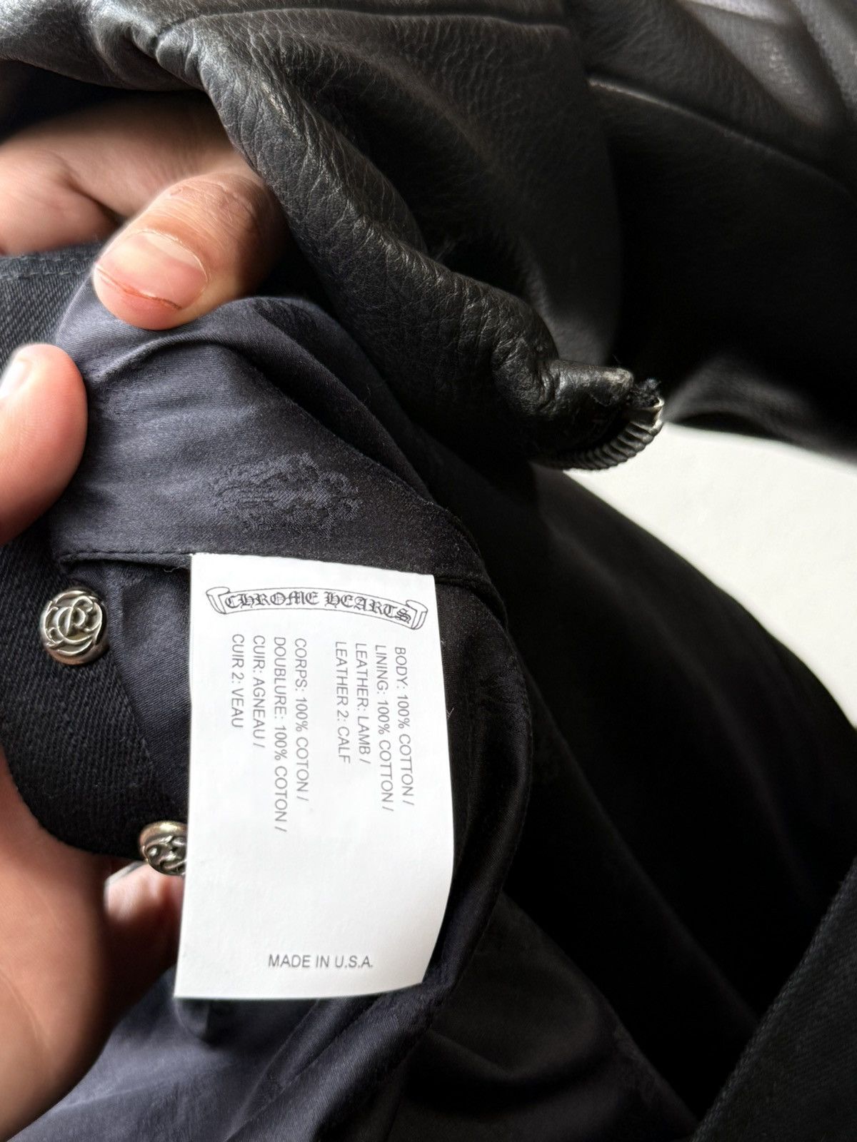 Chrome Hearts Chrome Hearts Work Dog Denim Red Fleur Sleeved Jacket Size US XXL / EU 58 / 5 - 4 Thumbnail