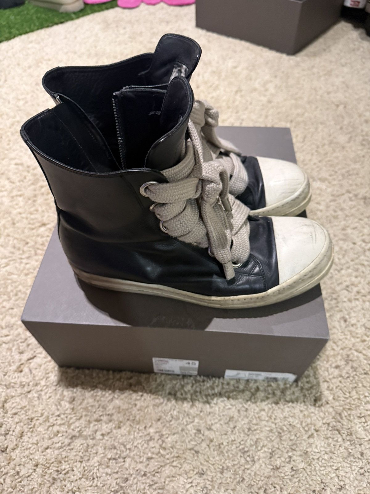 Rick Owens Rick Owens high top jumbo laces size 45 Size US 12 / EU 45 - 4 Thumbnail