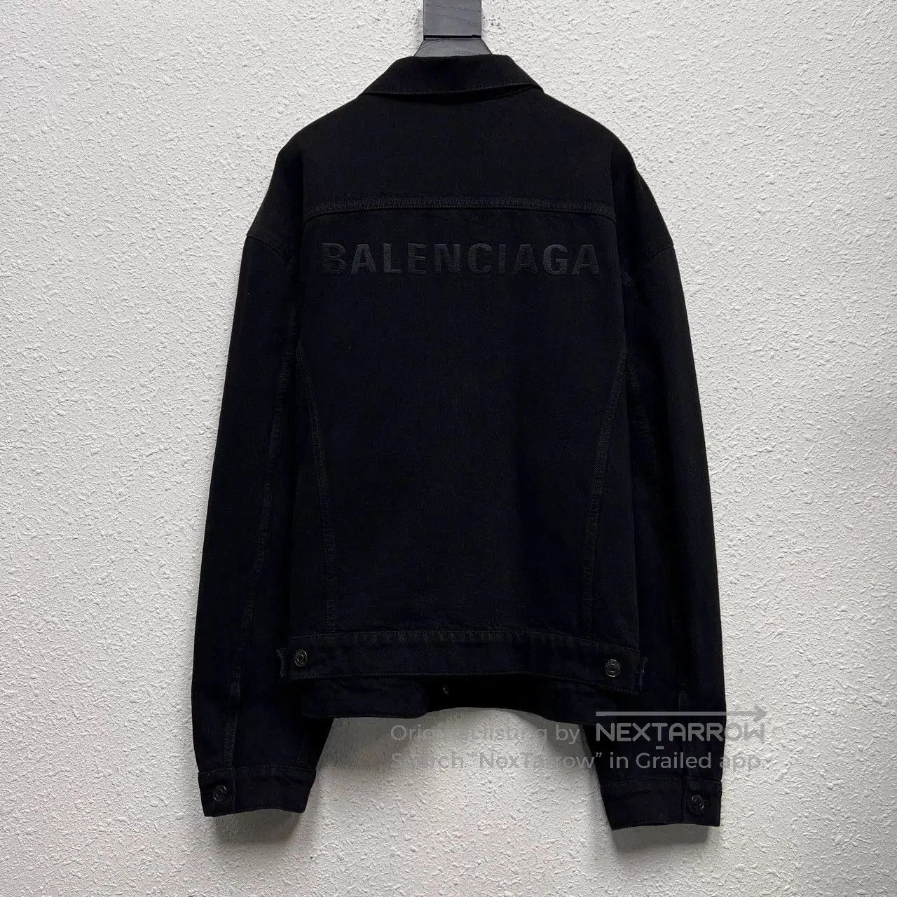 Balenciaga Balenciaga Embroidered Logo Denim Jacket Size 52. Size US XXL / EU 58 / 5 - 2 Thumbnail