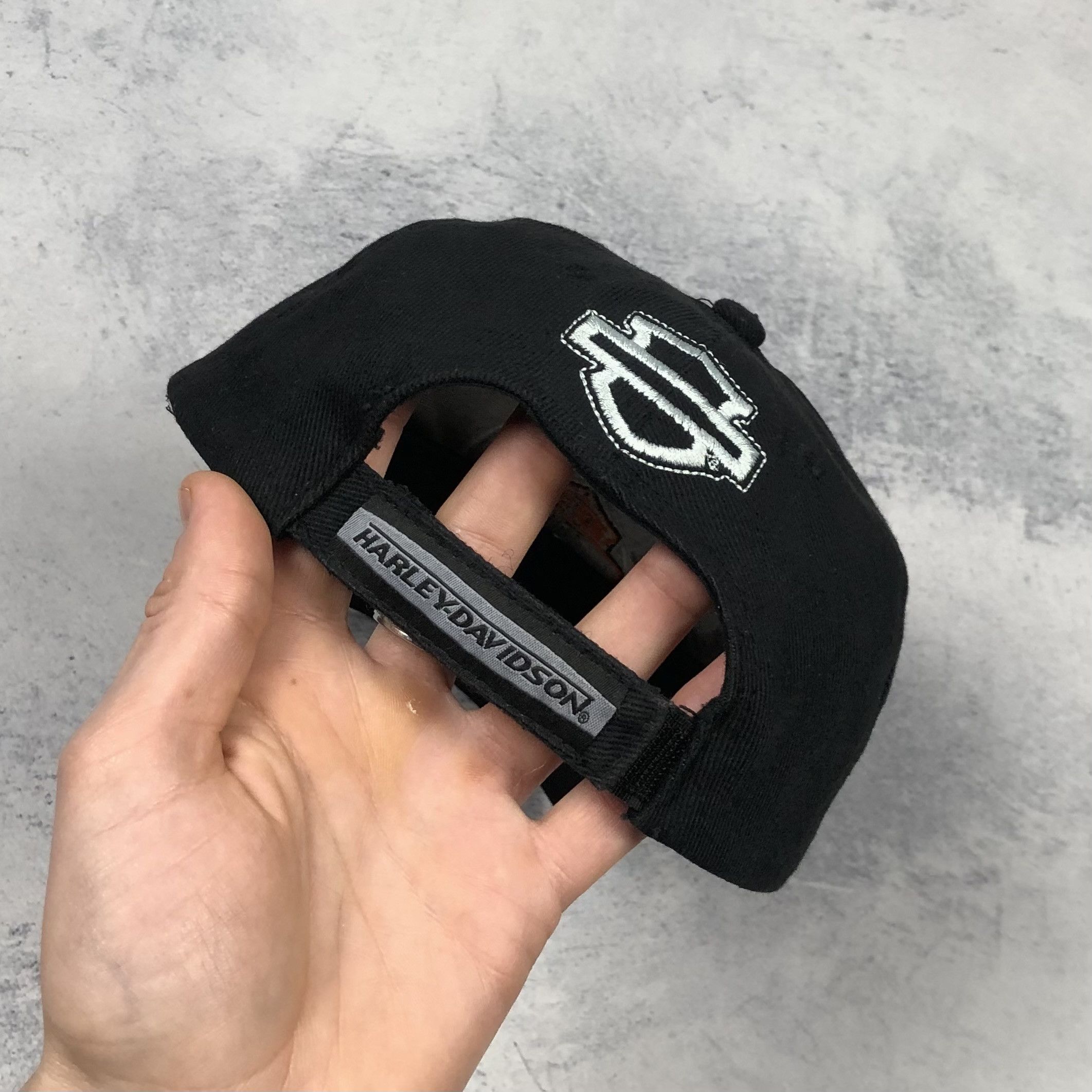 Harley Davidson Y2K Vintage Harley-Davidson Flame Fire Motorcycle Cap rare Size ONE SIZE - 6 Thumbnail