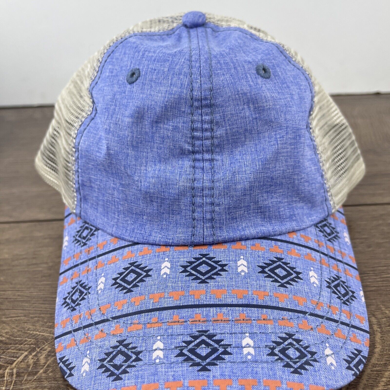 Other Aztec Blue Hat Blue Hat Adjustable Adult Size Hat Blue Cap Size ONE SIZE - 6 Thumbnail