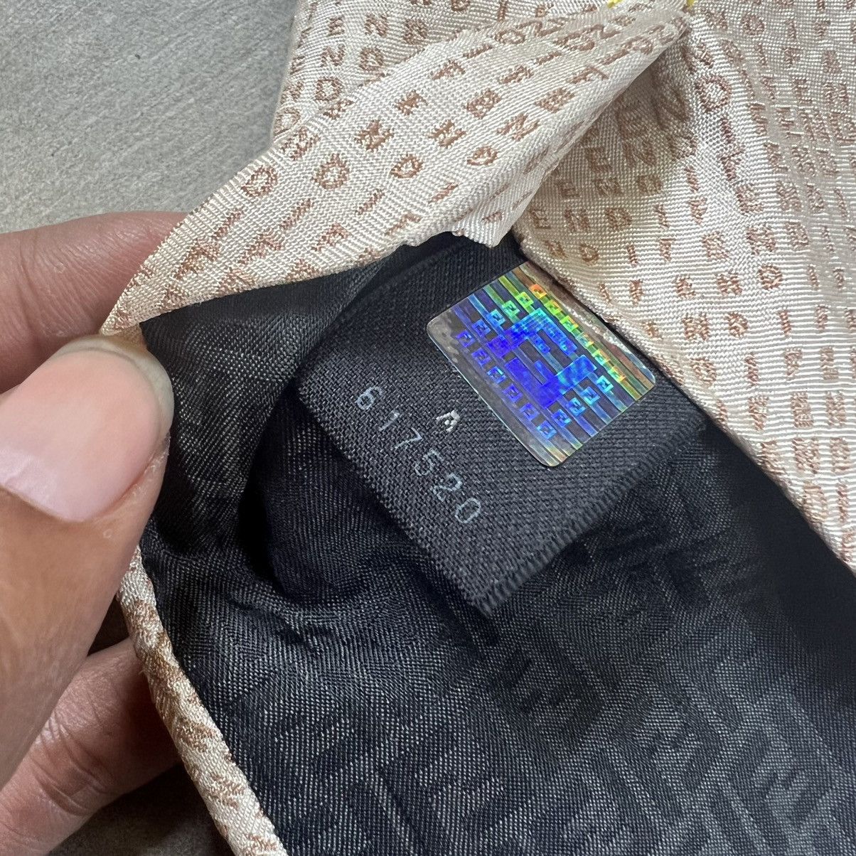 Fendi 1990s Fendi Monogram Pure Silk Ties Size ONE SIZE - 8 Thumbnail