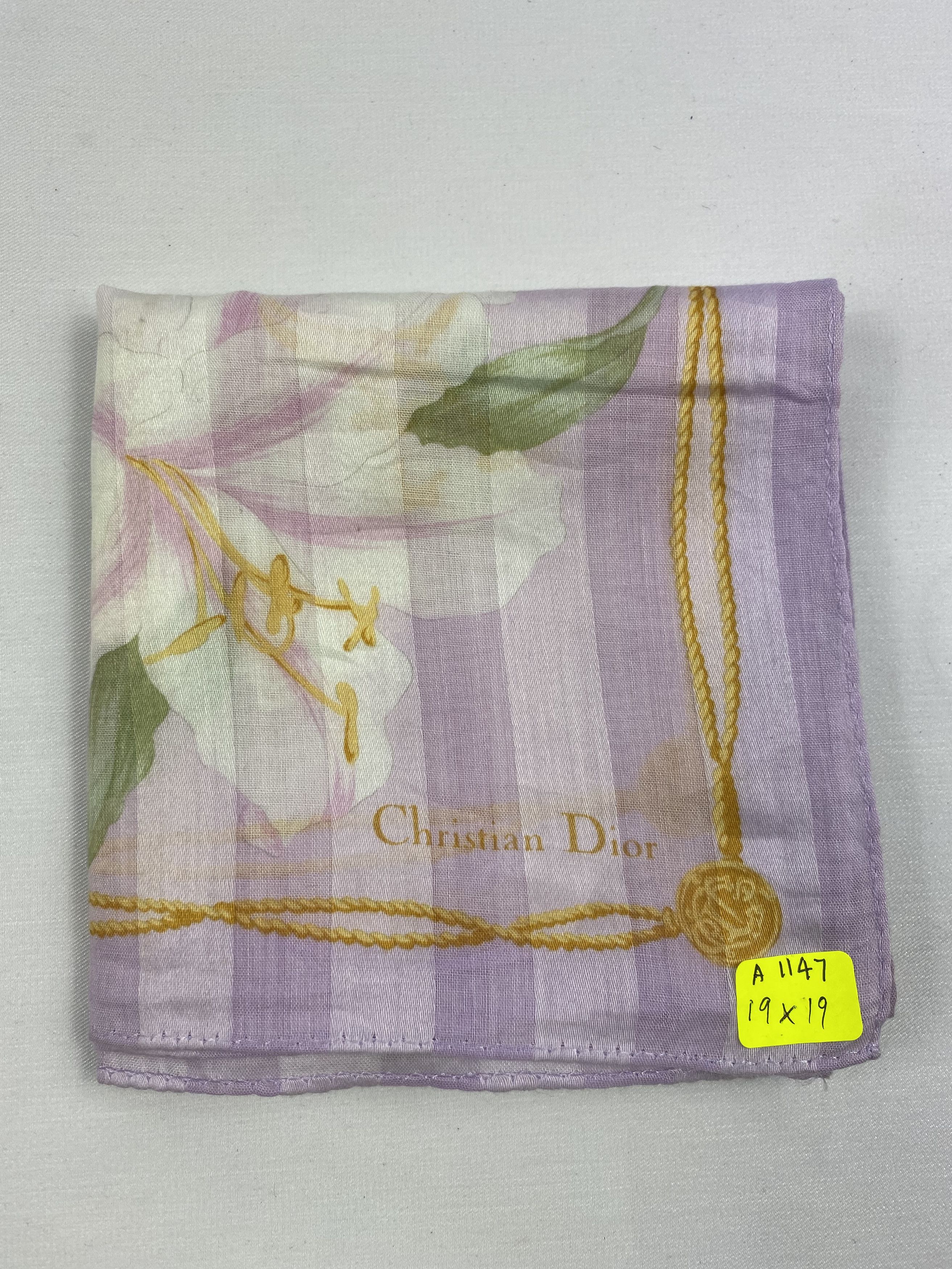 Vintage Christian Dior Handkerchief / Bandana / Neckerchief Size ONE SIZE - 6 Thumbnail