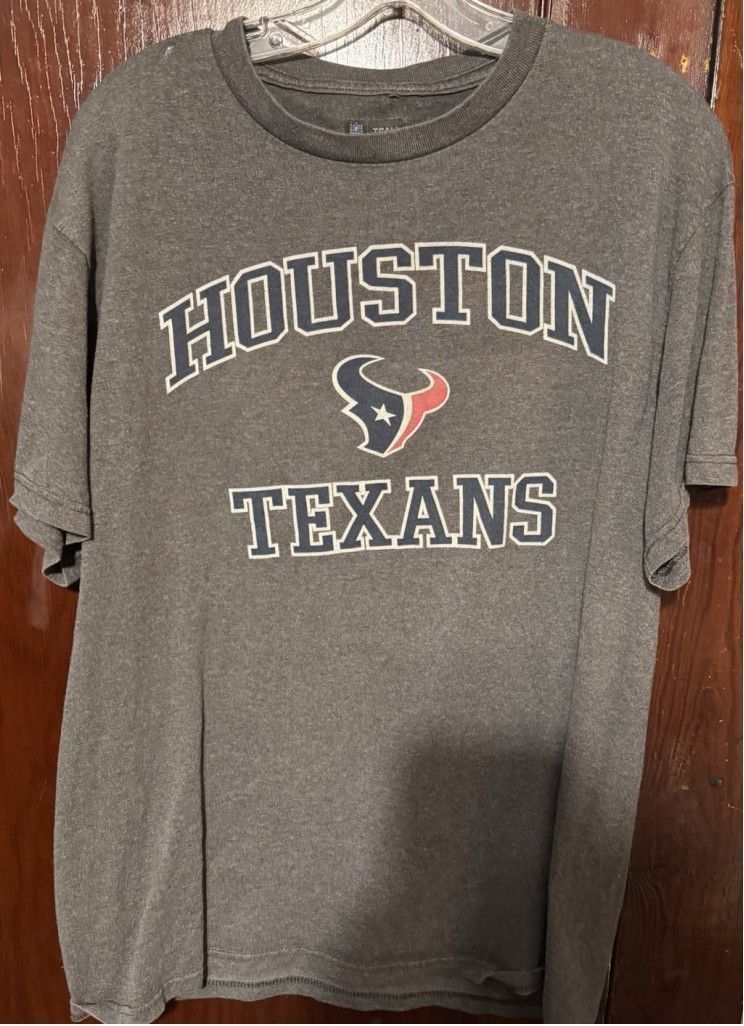 The Unbranded Brand Houston Texans Tee Shirt Gray Size Men's Size L Size US L / EU 52-54 / 3 - 1 Thumbnail