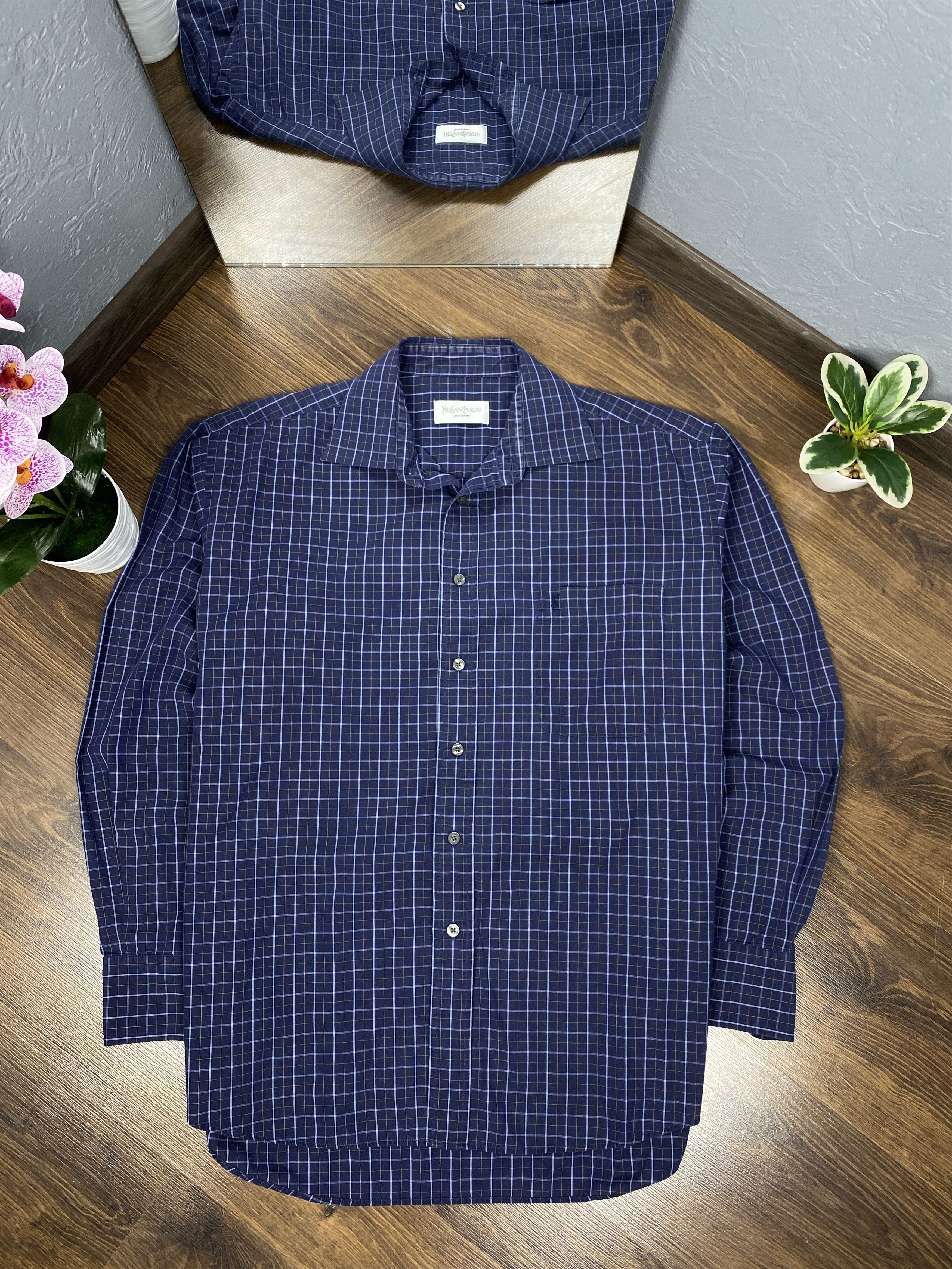 Yves Saint Laurent Yves Saint Laurent vintage YSL long sleeve shirt Size US XL / EU 56 / 4 - 1 Thumbnail