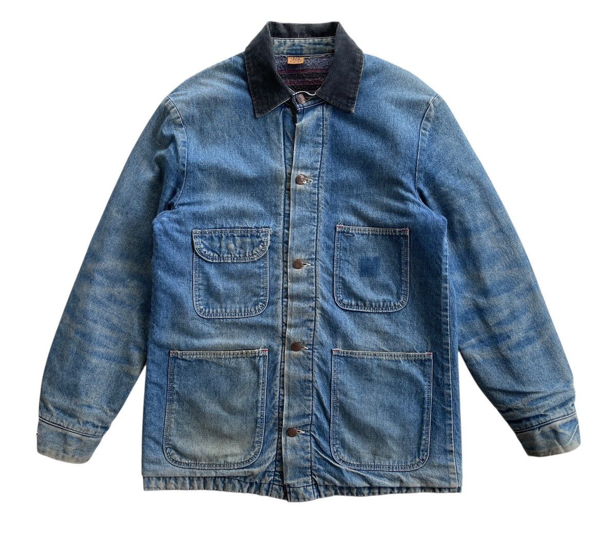 Vintage 70s Big Ben Wrangler Blanket Workwear Denim Size US M / EU 48-50 / 2 - 2 Thumbnail