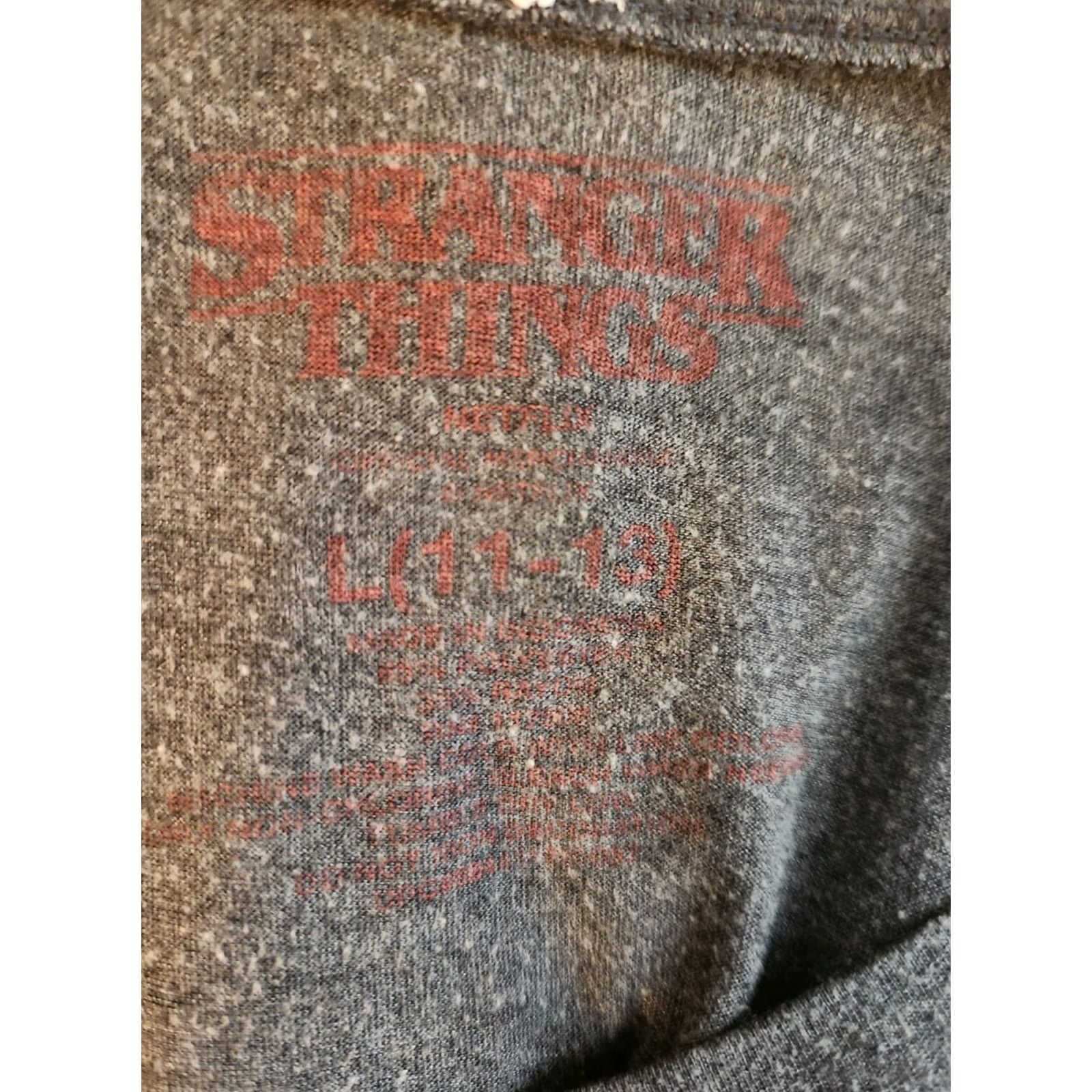 Vintage Stranger Things T Shirt Womens L Gray Short Sleeve Graphic Tee Size L / US 10 / IT 46 - 2 Thumbnail
