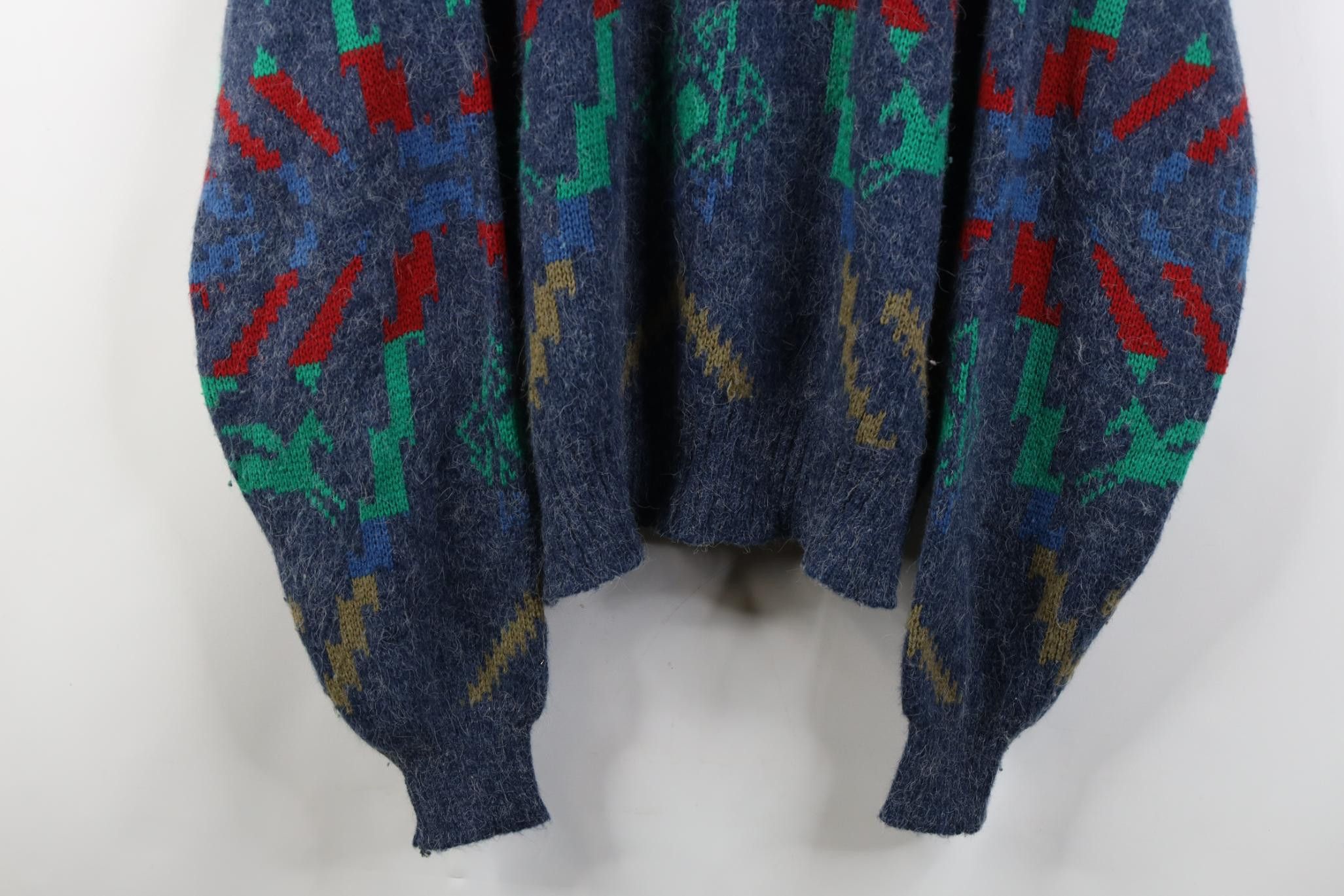 Vintage Vintage 90s Streetwear Pegasus Horse Knit Crewneck Sweater Size US L / EU 52-54 / 3 - 3 Thumbnail