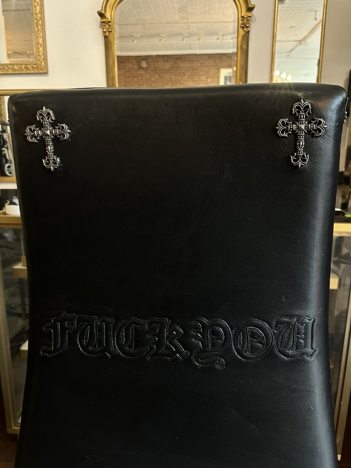 Chrome Hearts CHROME HEARTS VIP EXECUTIVE GAMING CROSS PATCH CHAIR Size ONE SIZE - 17 Thumbnail