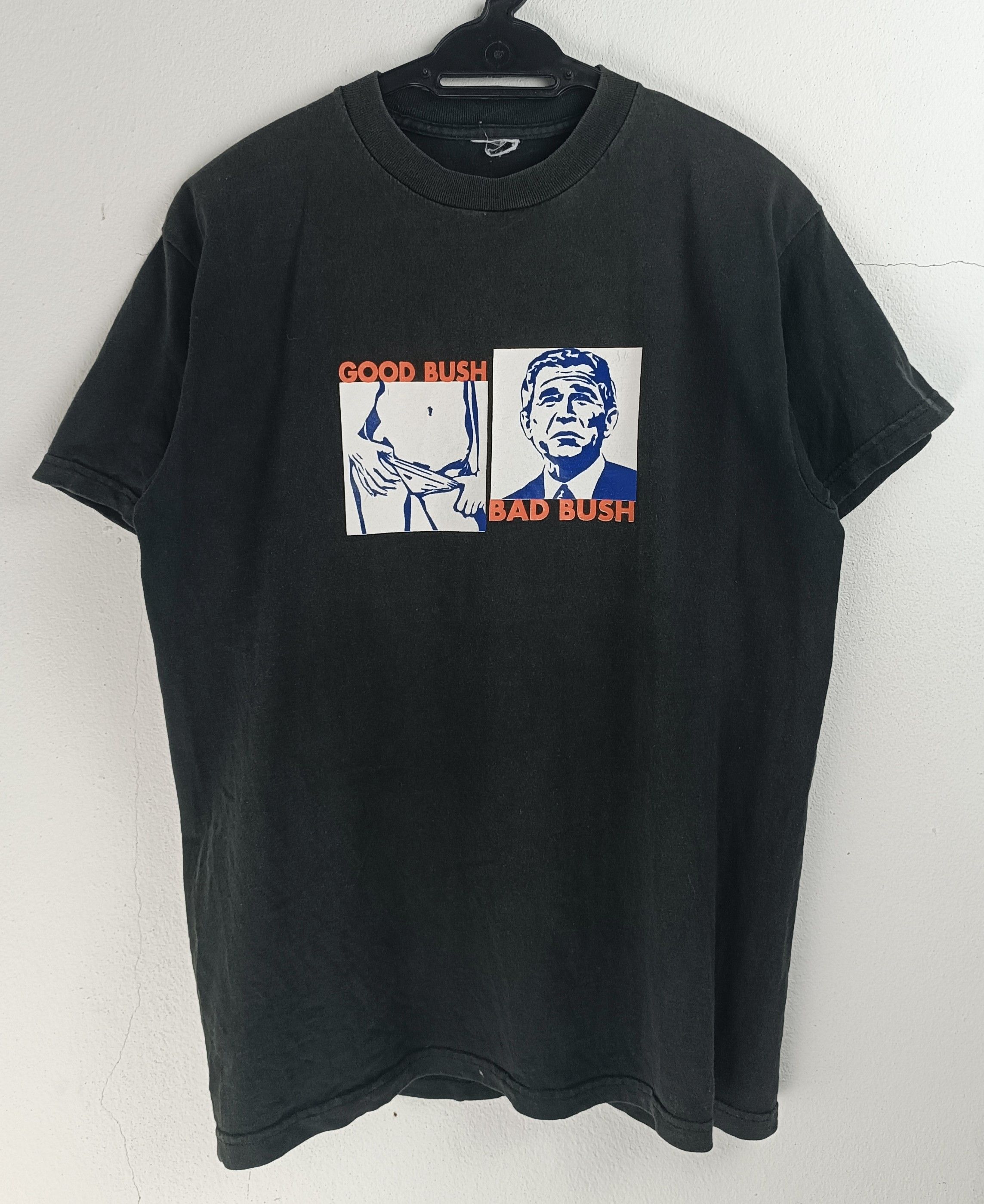 Vintage VINTAGE 2000s GOOD BUSH BAD BUSH G.W.BUSH PARODY WAR FUNNY Size US M / EU 48-50 / 2 - 3 Thumbnail