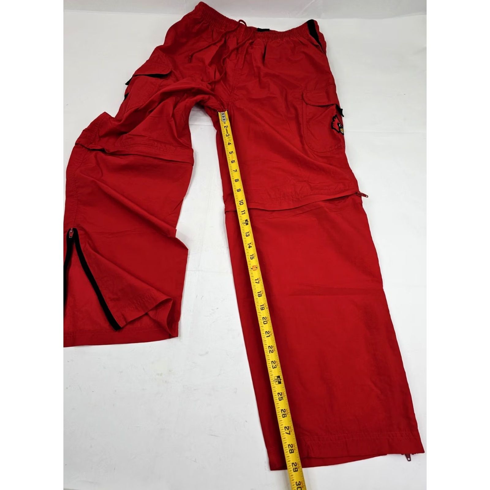 Starter VINTAGE Starter Y2K Convertible Track Pants Shorts Men M 30x29 Louisville Baggy Size US 31 - 5 Thumbnail