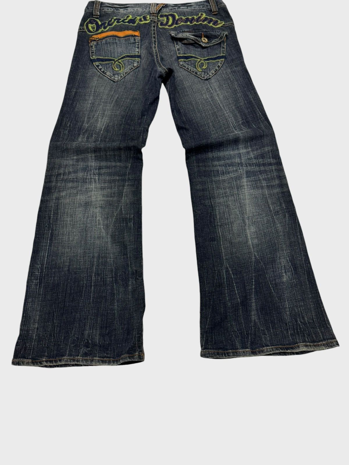 Hysteric Glamour × Le Grande Bleu (L.G.B.) × Vintage FLARE ORIRIN DENIM EMBROIDERY BOOT CUT DENIM Size US 31 - 12 Thumbnail
