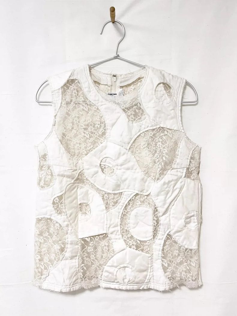 Comme des Garcons Comme des Garcons Lace stitching vest top Size XS / US 0-2 / IT 36-38 - 2 Thumbnail