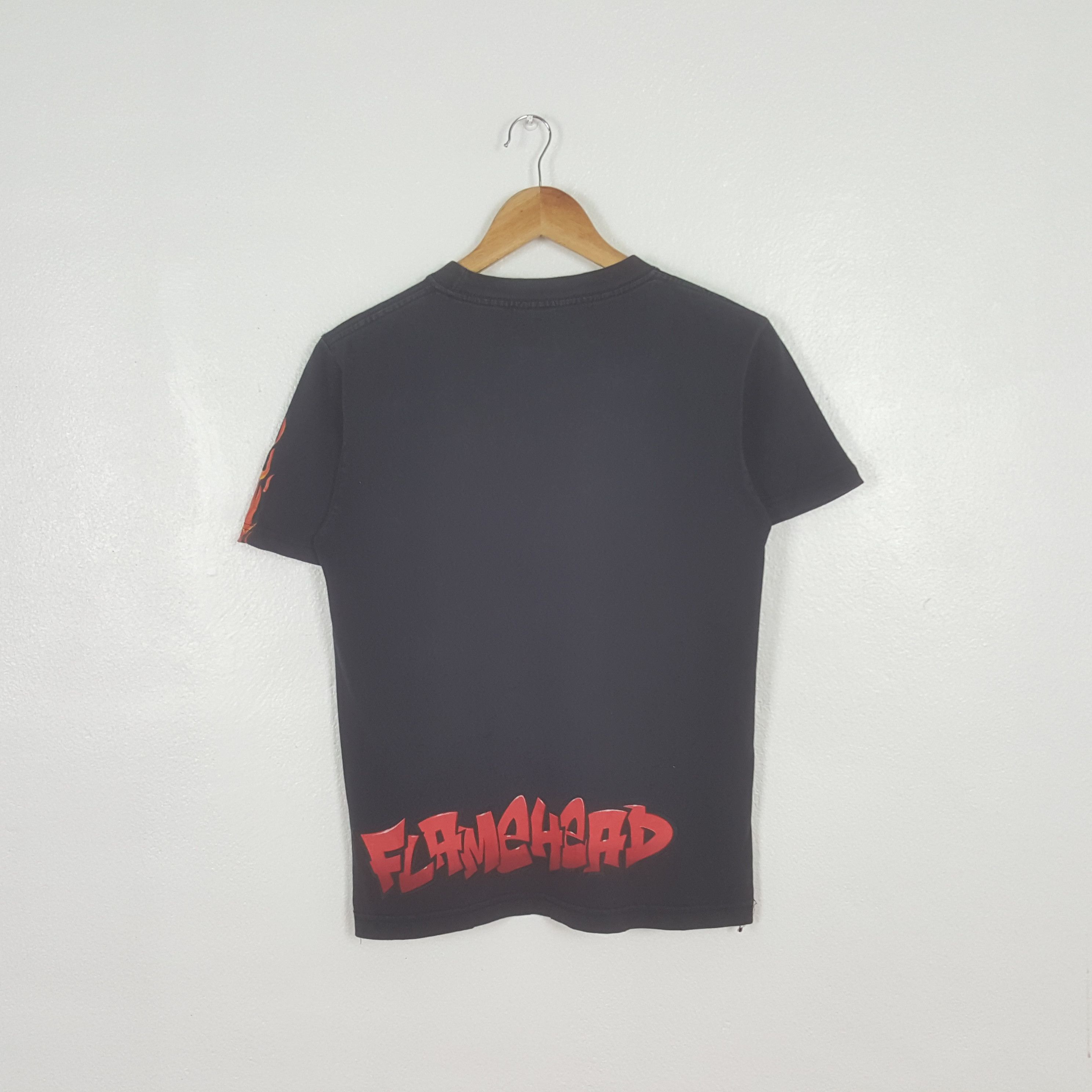 Vintage Vintage Flamehead American Skateboard Tshirt C319N39 Size US S / EU 44-46 / 1 - 3 Thumbnail