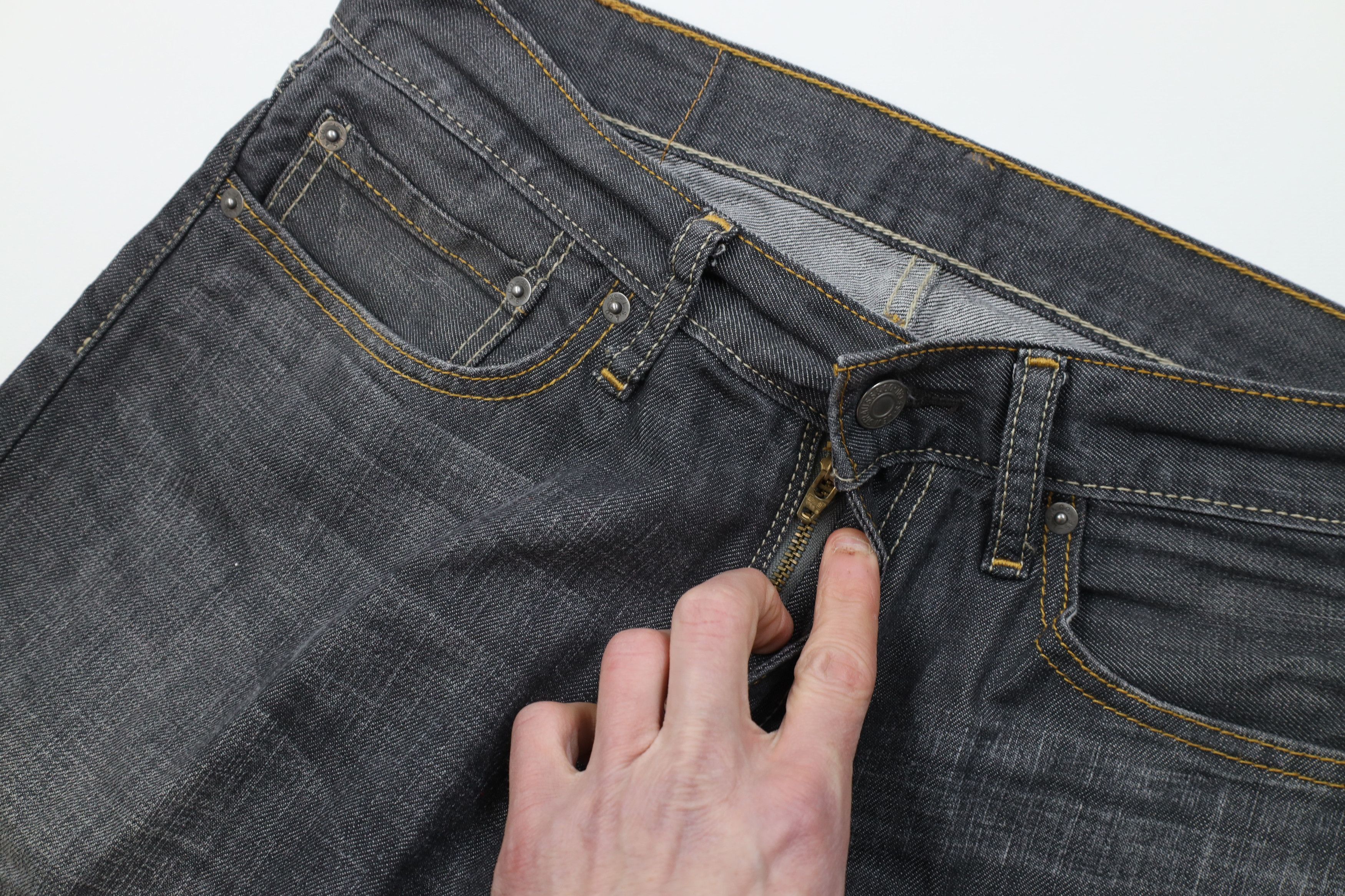 Levi's Vintage Y2K Levis 514 Straight Leg Denim Jeans Gray Cotton Size US 32 / EU 48 - 7 Thumbnail