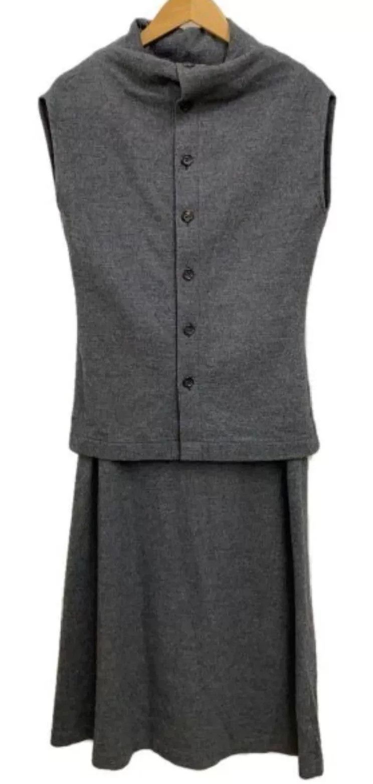 Comme des Garcons Gray Sleeveless Knit Dress by Tricot Size M / US 6-8 / IT 42-44 - 1 Thumbnail