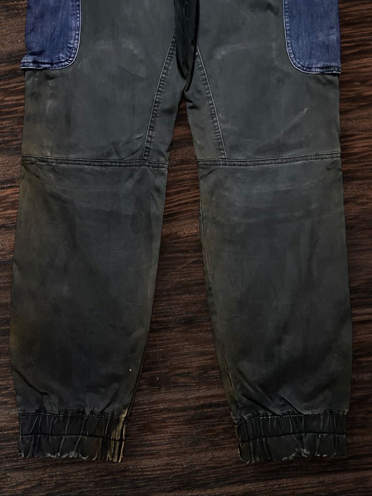 ROCKSMITH Rocky Patchwork Denim Cargo Pants / Utility Workwear Size US 34 / EU 50 - 6 Thumbnail