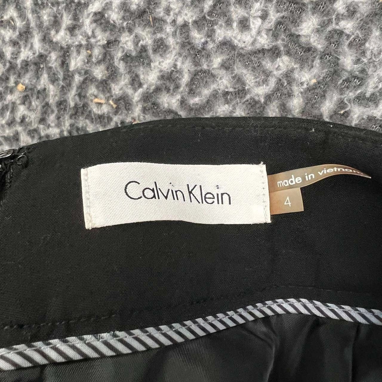 Calvin Klein Calvin Klein Pencil Skirt Women 4 Black Zip 31x22 Size 27" / US 4 / IT 40 - 5 Thumbnail