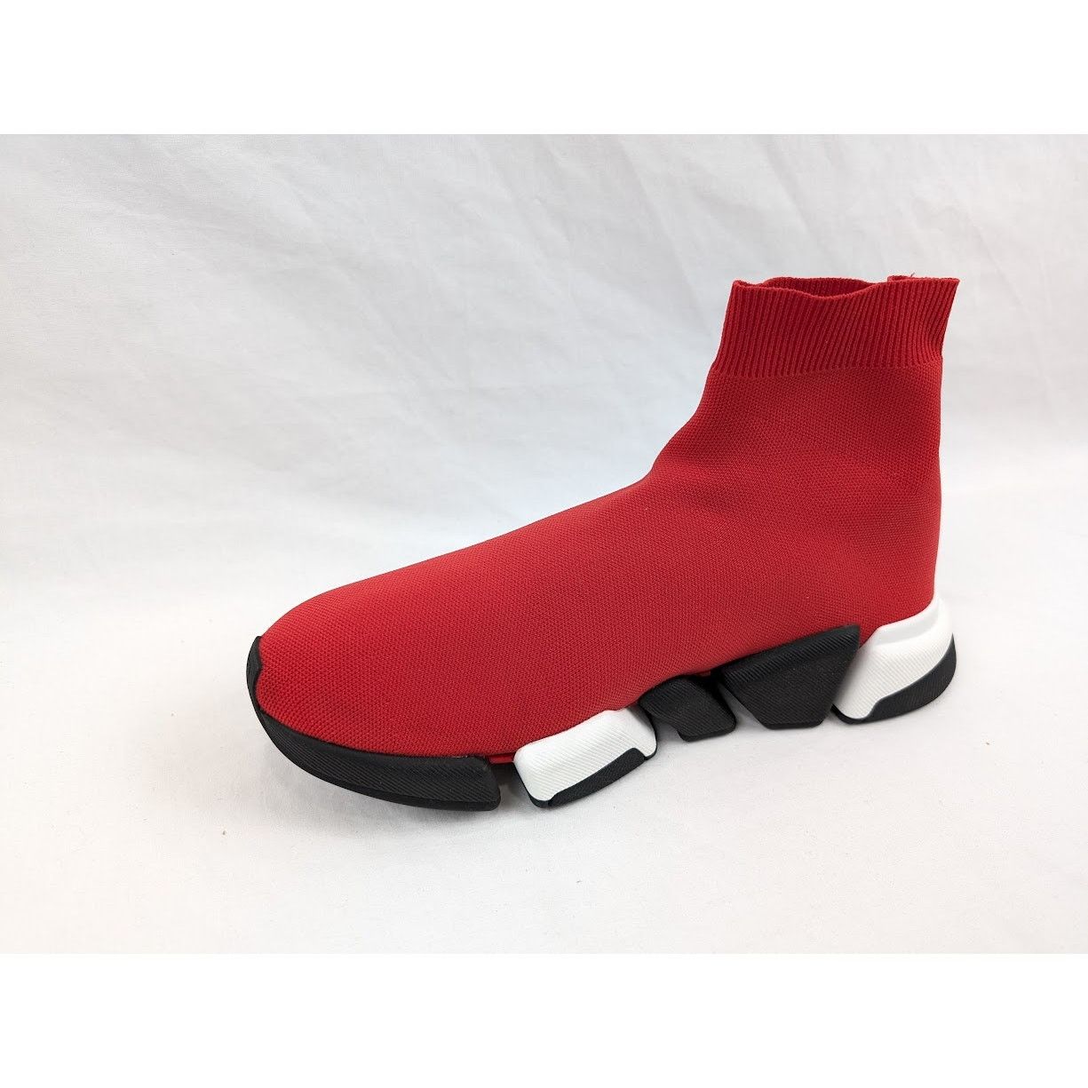 Balenciaga o1rshd1 Speed 2.0 Low-Top Sneakers in Red/Black/White Size US 9 / EU 42 - 10 Thumbnail