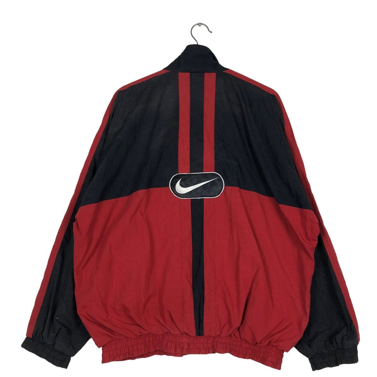 Nike 🔥VINTAGE BOMBER JACKET NIKE CENTRE LOGO BIG SWOOSH Size US L / EU 52-54 / 3 - 1 Thumbnail