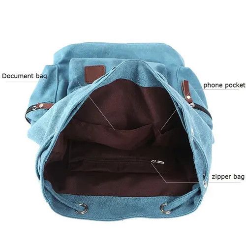 Japanese Brand Canvas Travel Backpack Size ONE SIZE - 3 Thumbnail
