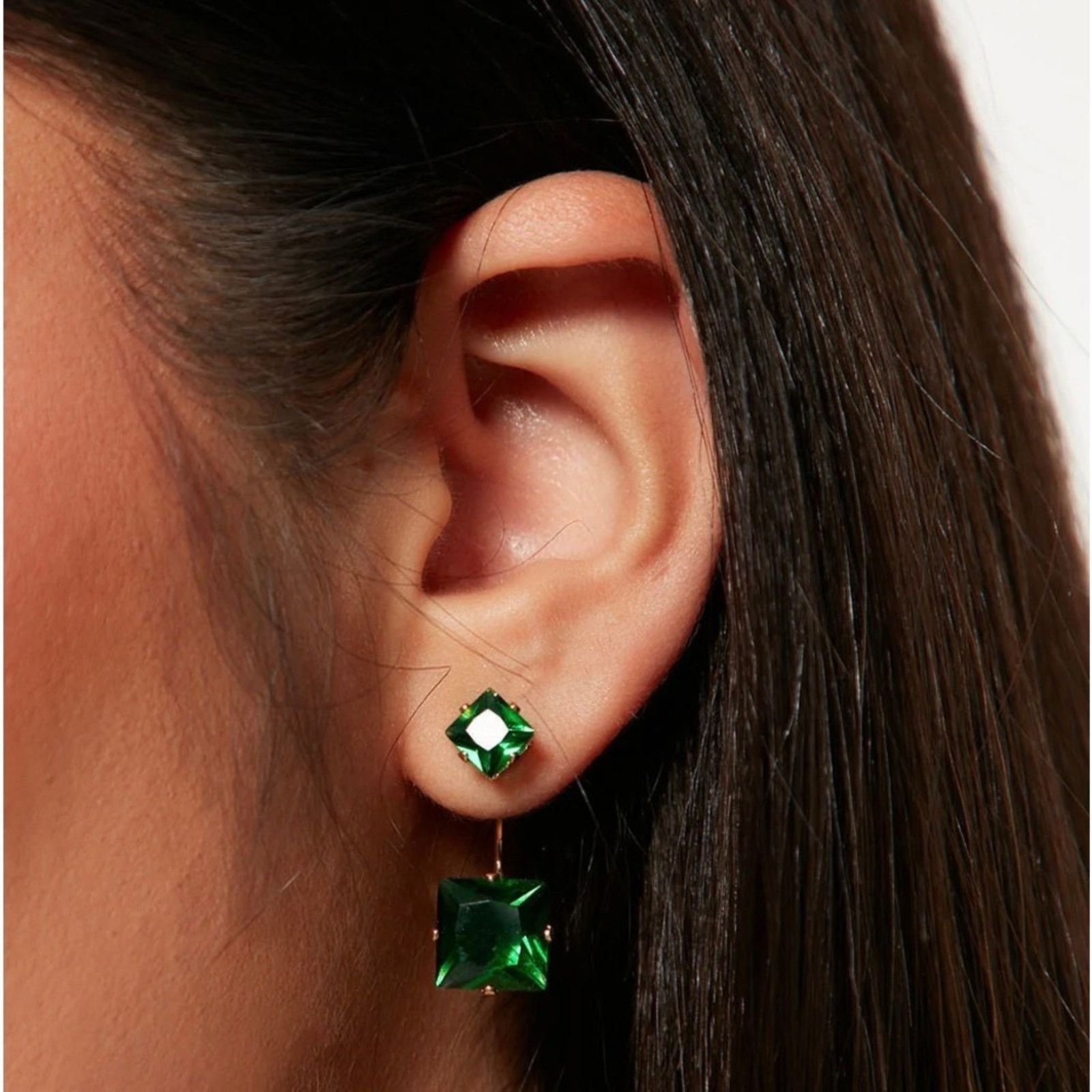Other FASHION NOVA Simplicity Rhinestone Stud Earrings NWT Size ONE SIZE - 1 Thumbnail