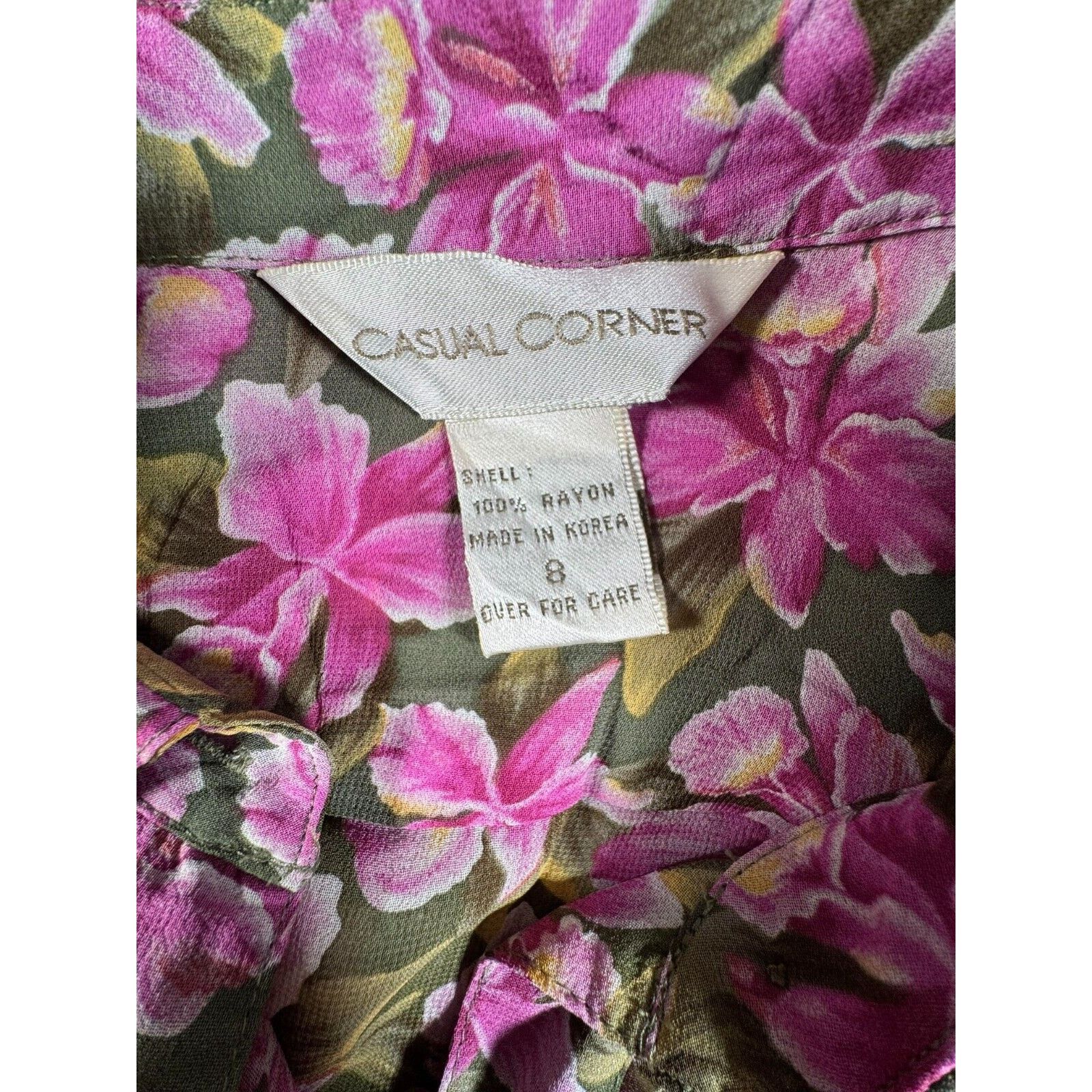 Other Casual Corner Blouse Womens 8 Cottagecore Vintage 90s Dainty Size M / US 6-8 / IT 42-44 - 6 Thumbnail