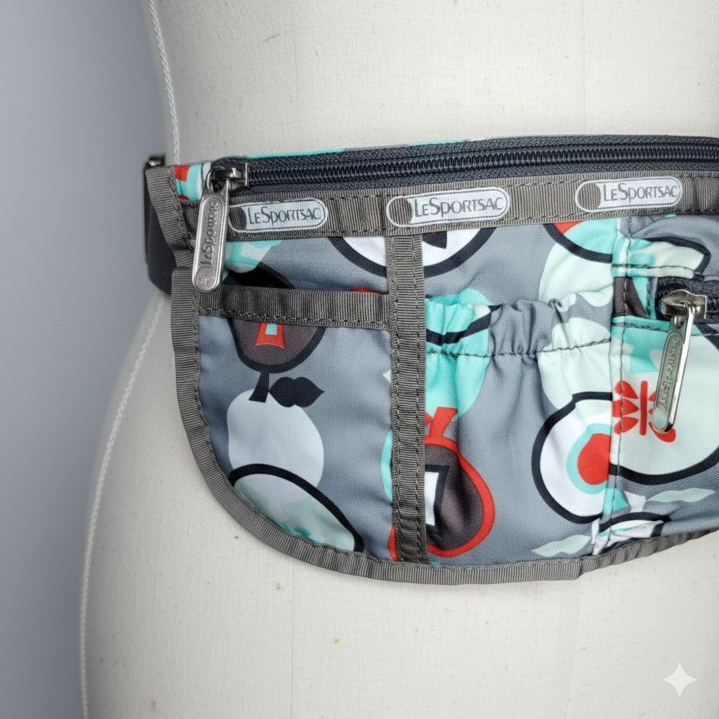 LeSportsac LeSportsac 32-42" Belt Bag Fanny Pack Crossbody Grey Apple Size ONE SIZE - 8 Thumbnail