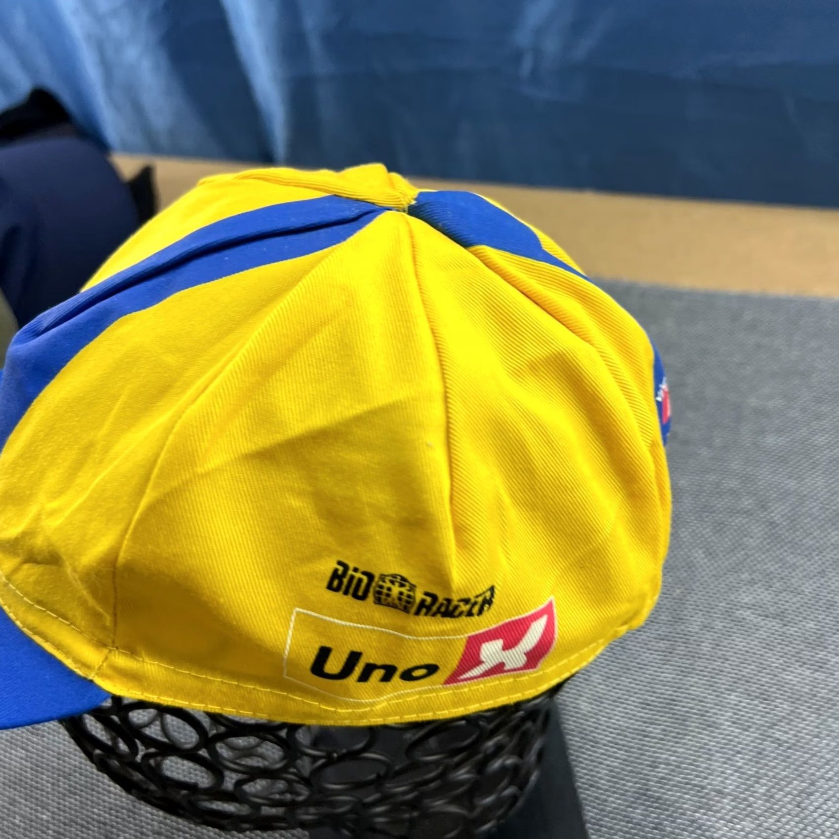 HYDROGEN Bioracer Uno-X Cycling Cap Hat One Size Yellow Racing unox Hydrogen Hat Size ONE SIZE - 7 Thumbnail