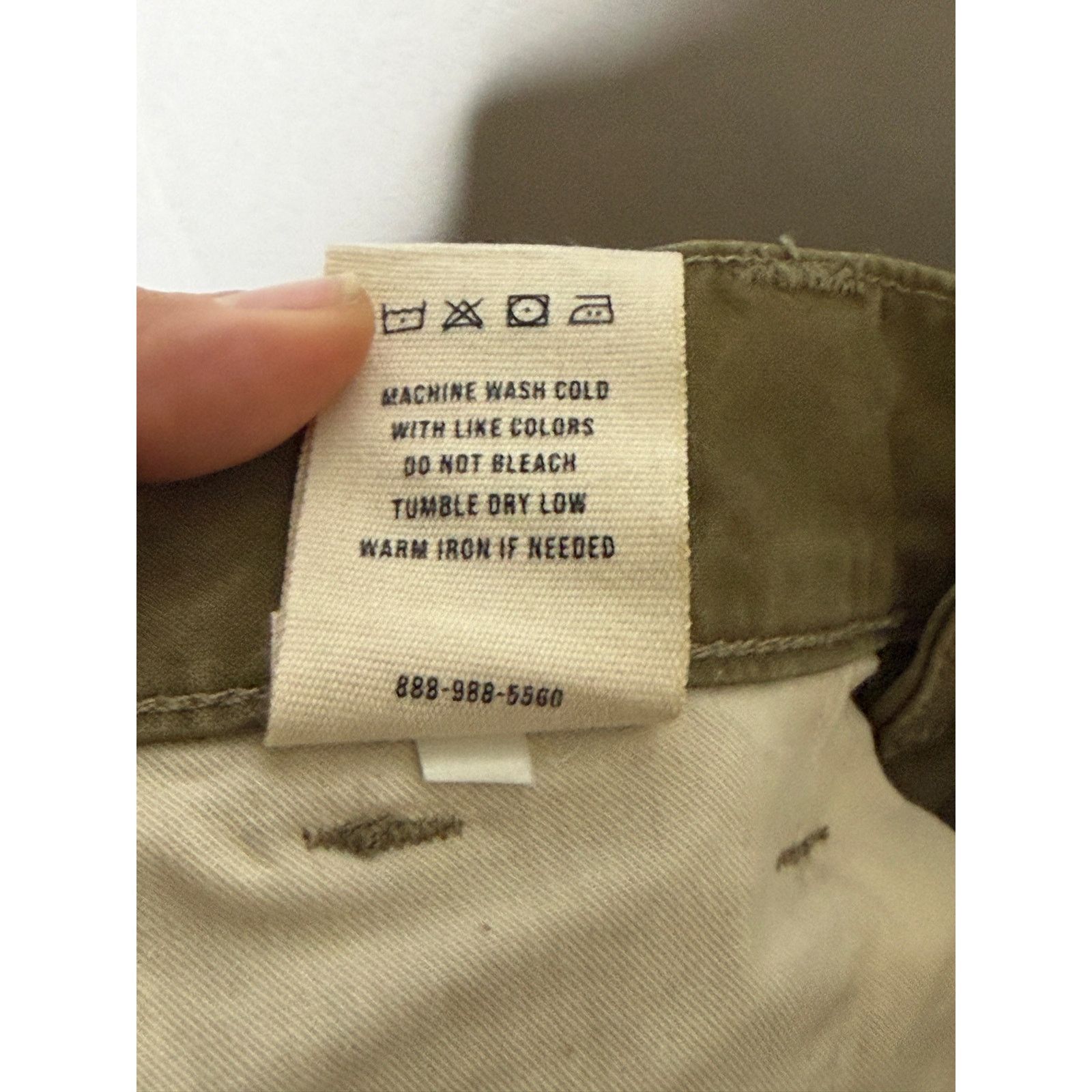 Buck Mason Buck Mason khaki green straight leg chini pants sz 31x33 Size US 31 - 8 Thumbnail