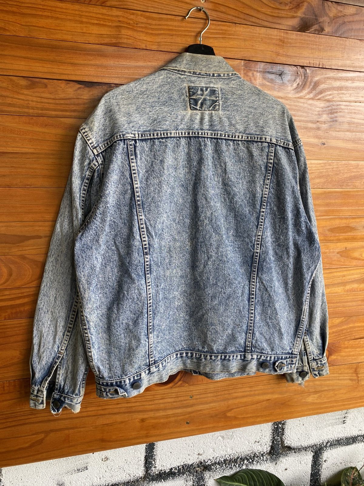 Vintage Vintage Bobson American Basic Acid Wash Denim Jacket 80s–90s Size US XL / EU 56 / 4 - 19 Thumbnail
