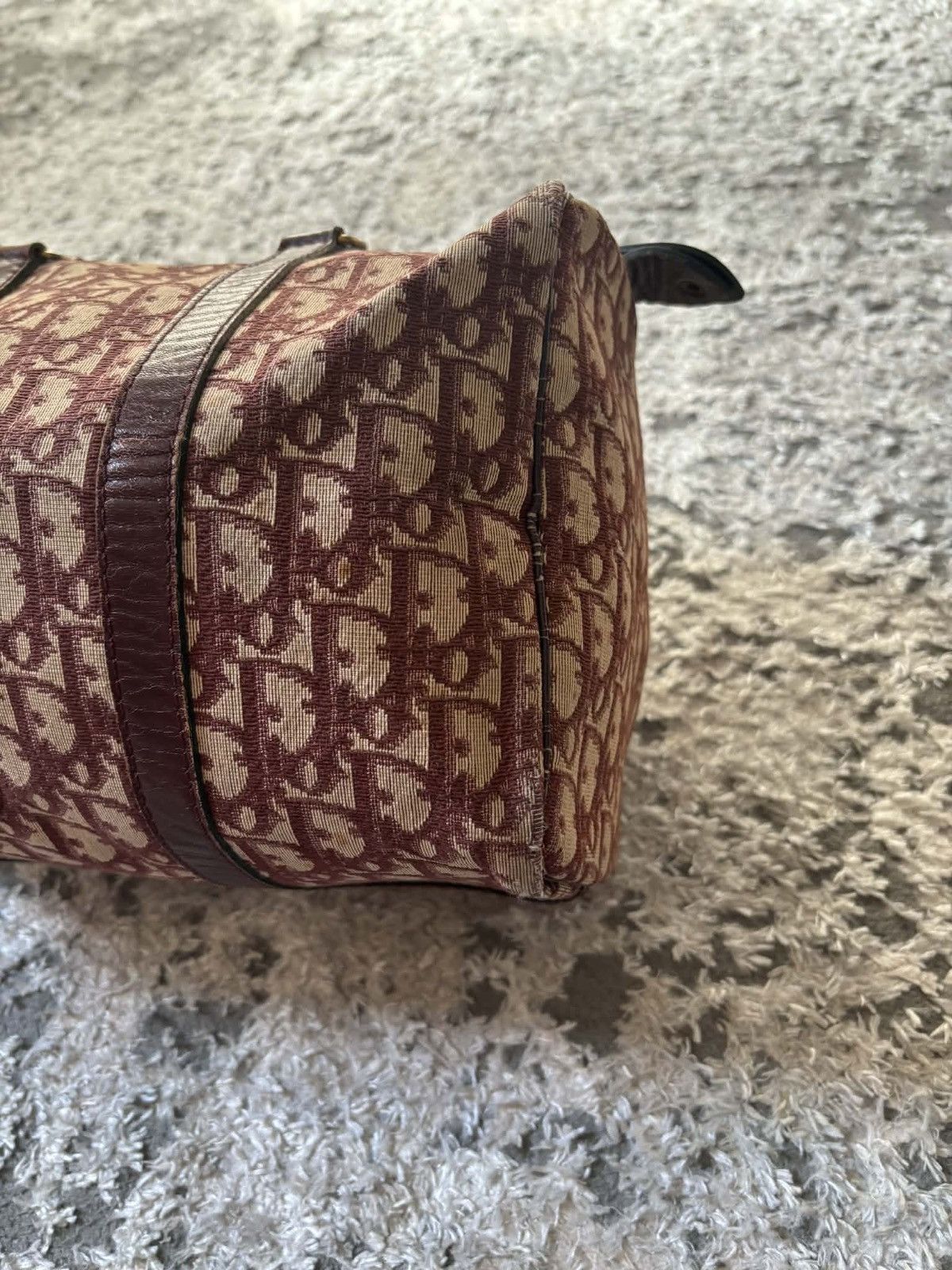 Dior Dior red cherry monogram vintage boston bag 30 Size ONE SIZE - 5 Thumbnail